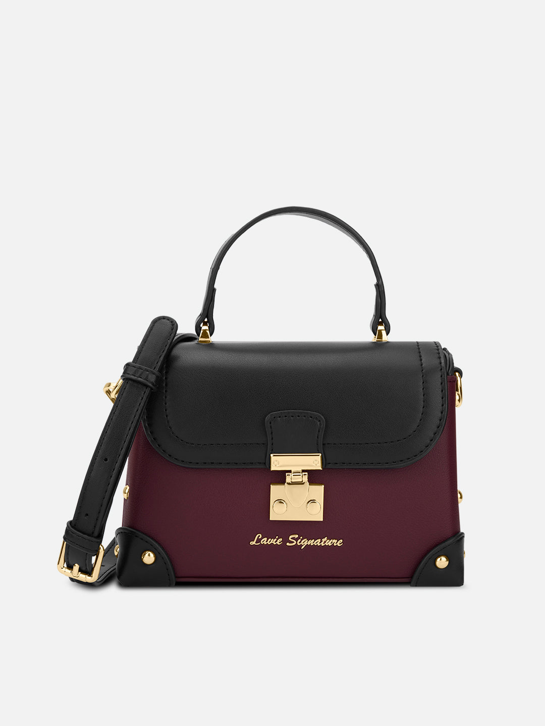 Beaufort Flap Extra Small Satchel Bag Maroon