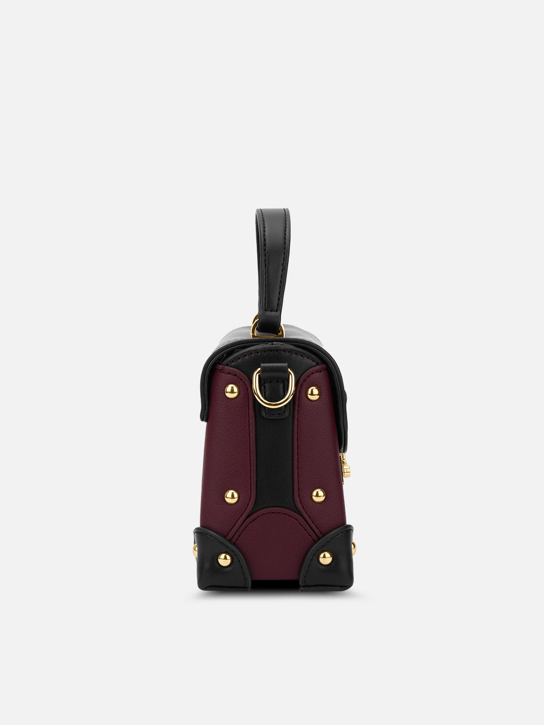 Beaufort Flap Extra Small Satchel Bag Maroon