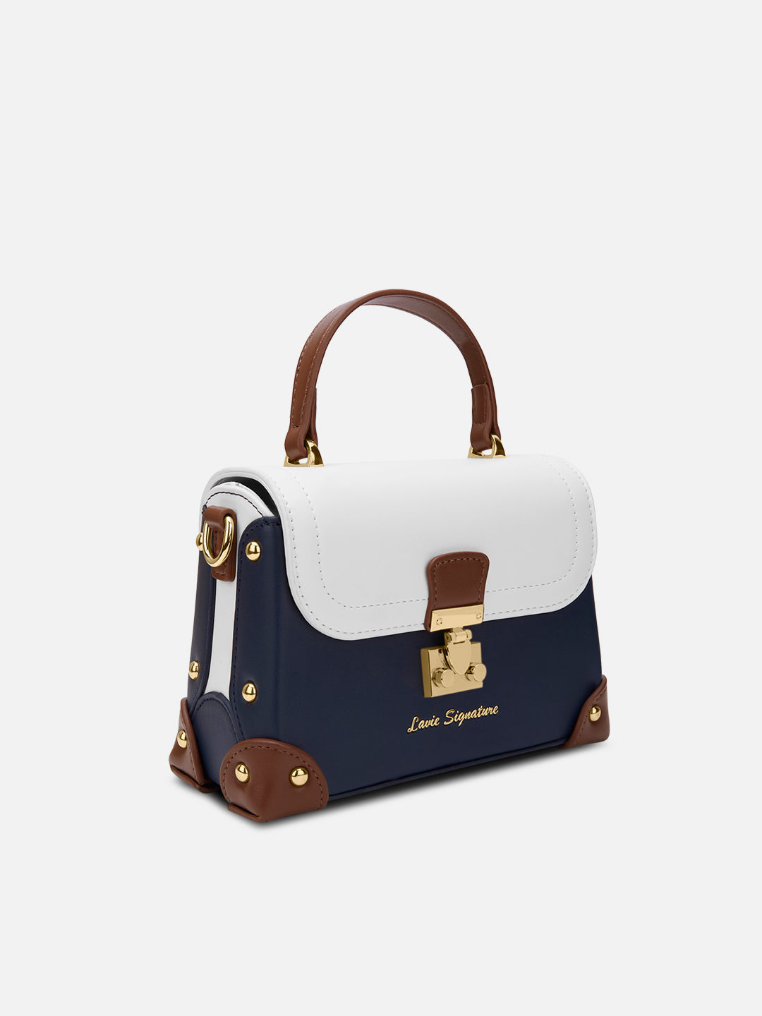 Beaufort Flap Extra Small Satchel Bag Navy