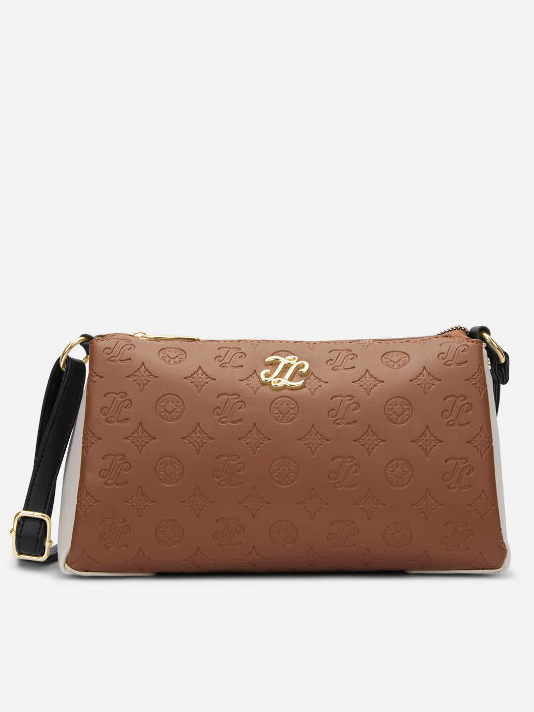 Colourblock Cuba 3 Compartment Medium Sling Bag Tan