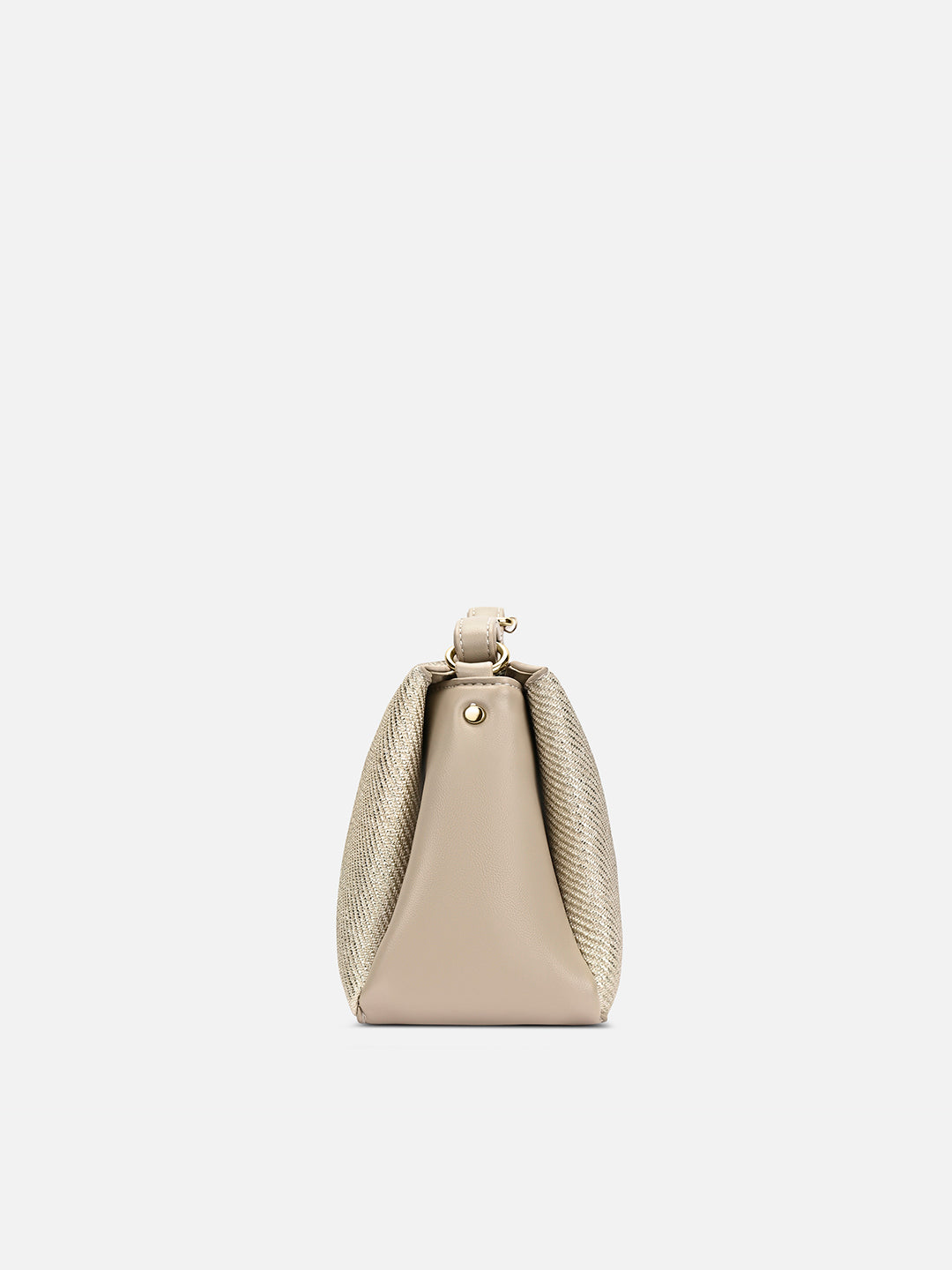 Glam Lizzy 3 Compartment Medium Sling bag Beige