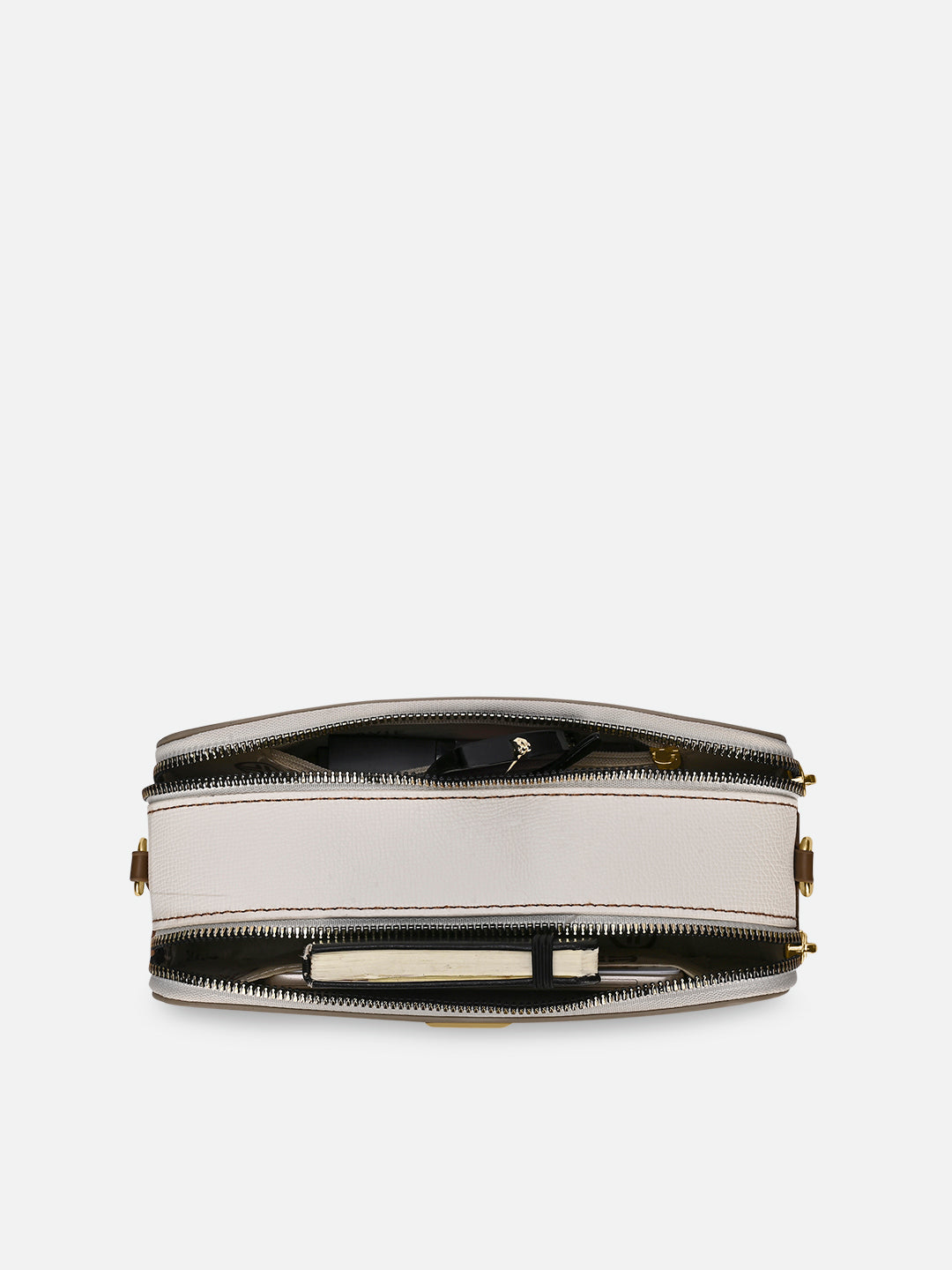 Colorblock Fenny Box Sling Bag Bag Beige