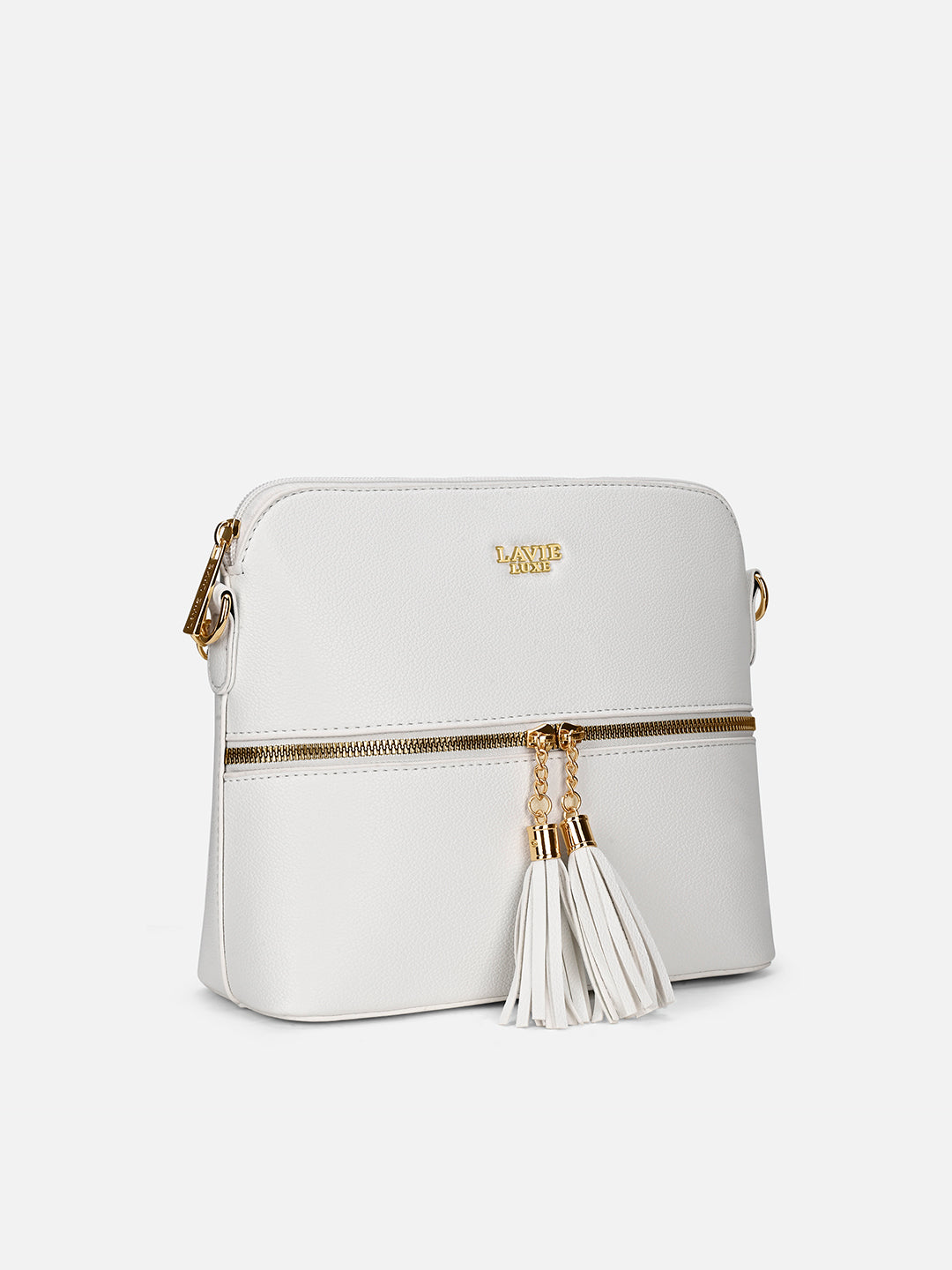 Tiara26 Tassel Sling Bag White