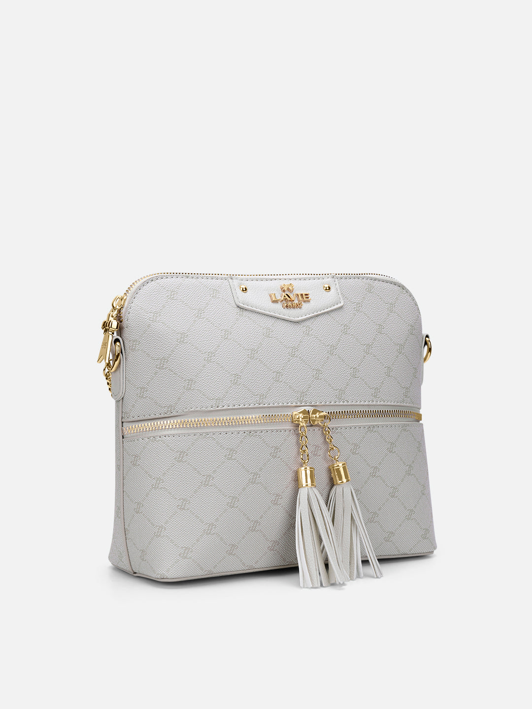 Mono Alfie Tassel Monogram Medium Sling Bag Ivory