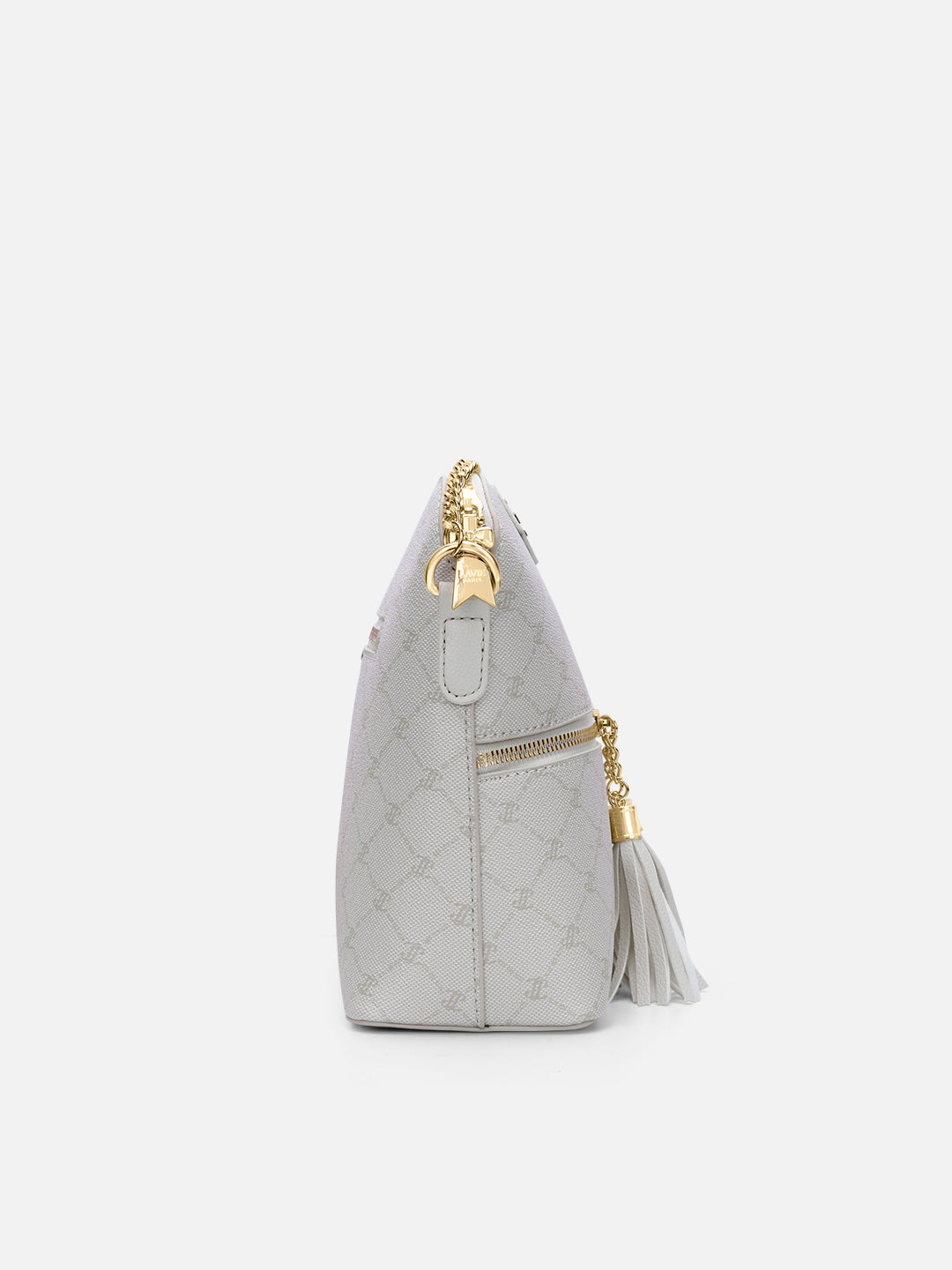 Mono Alfie Tassel Monogram Medium Sling Bag Ivory