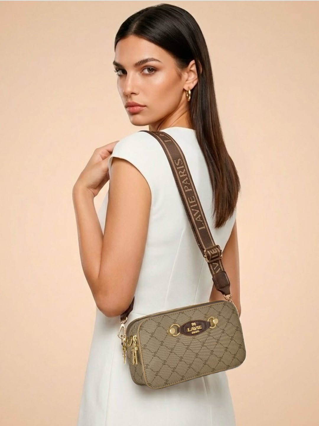 Mono Melanie Box Sling Bag Latte