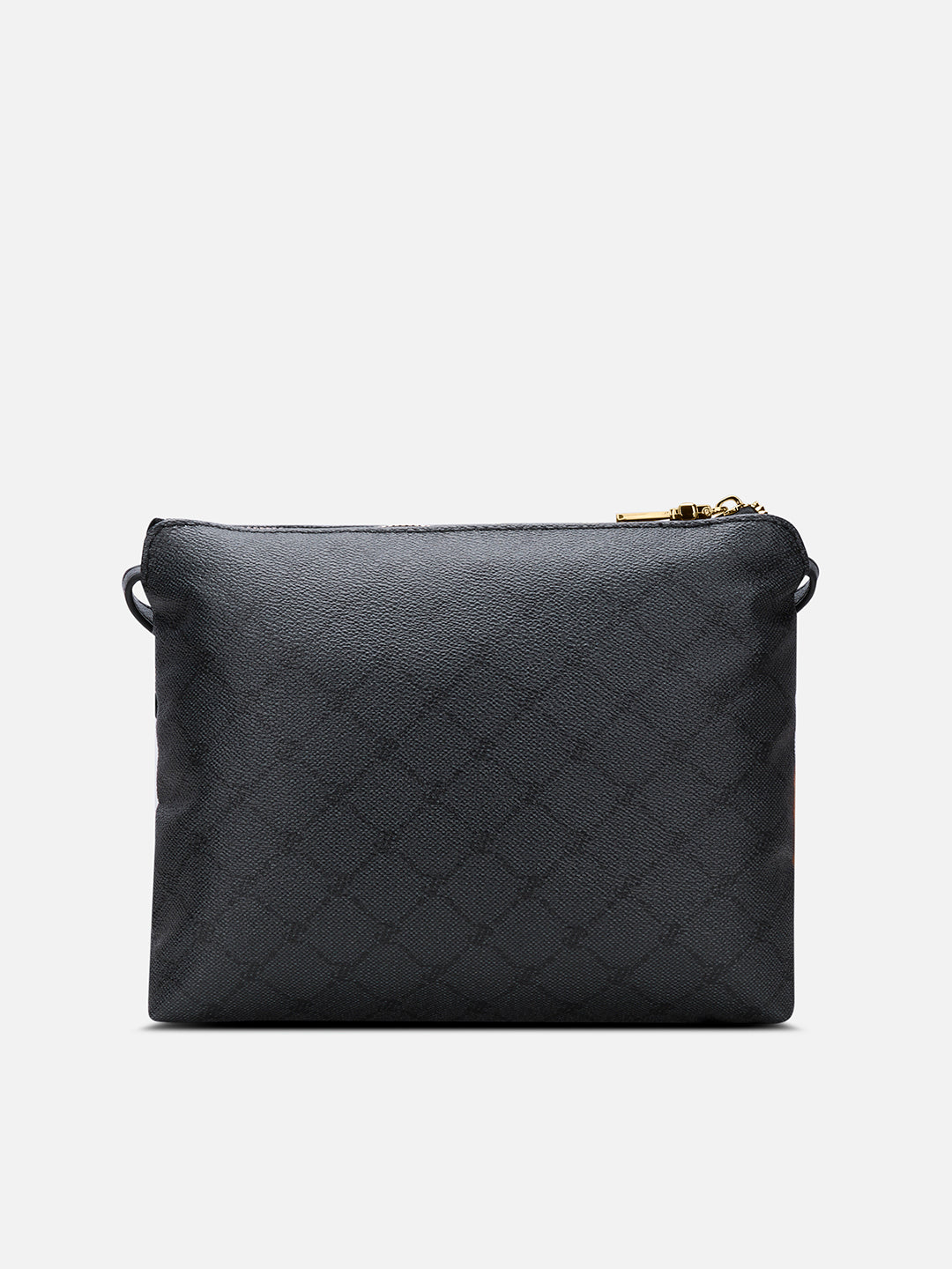 Mono Agnes Top Zip Monogram Small Sling Bag Charcoal