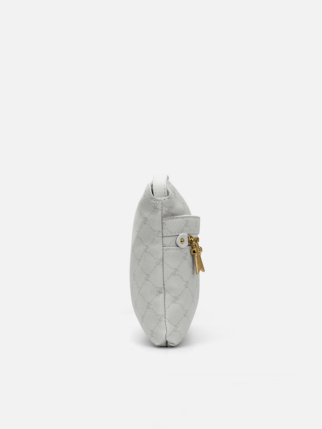 Mono Agnes Top Zip Monogram Small Sling Bag Ivory