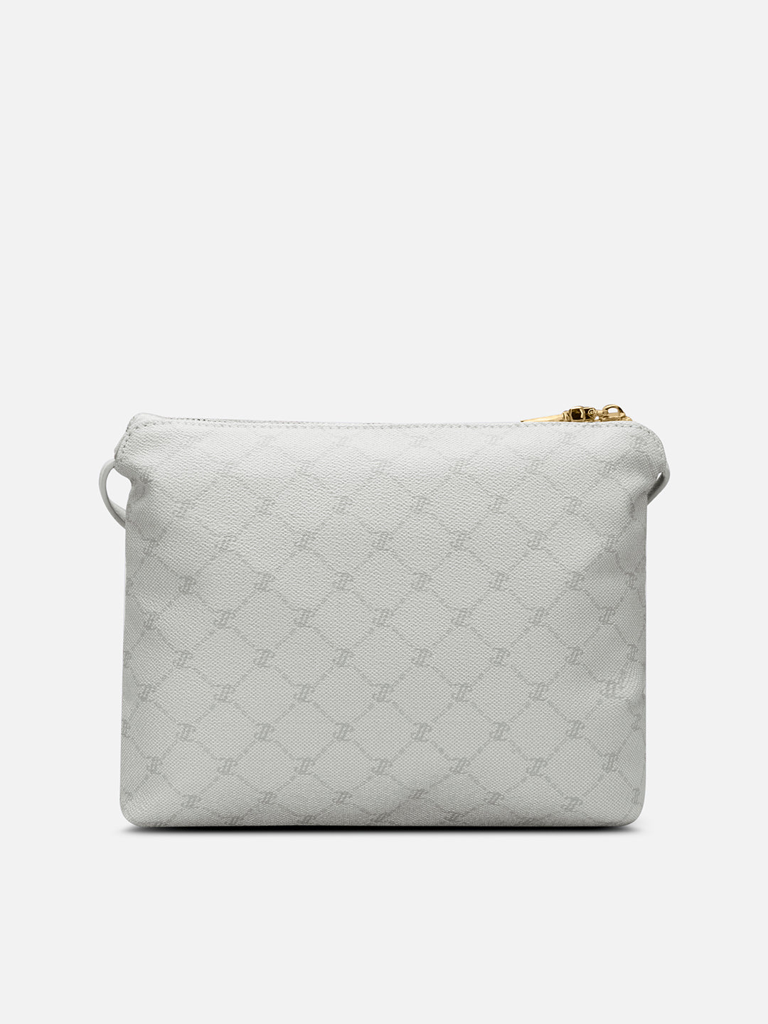 Mono Agnes Top Zip Monogram Small Sling Bag Ivory