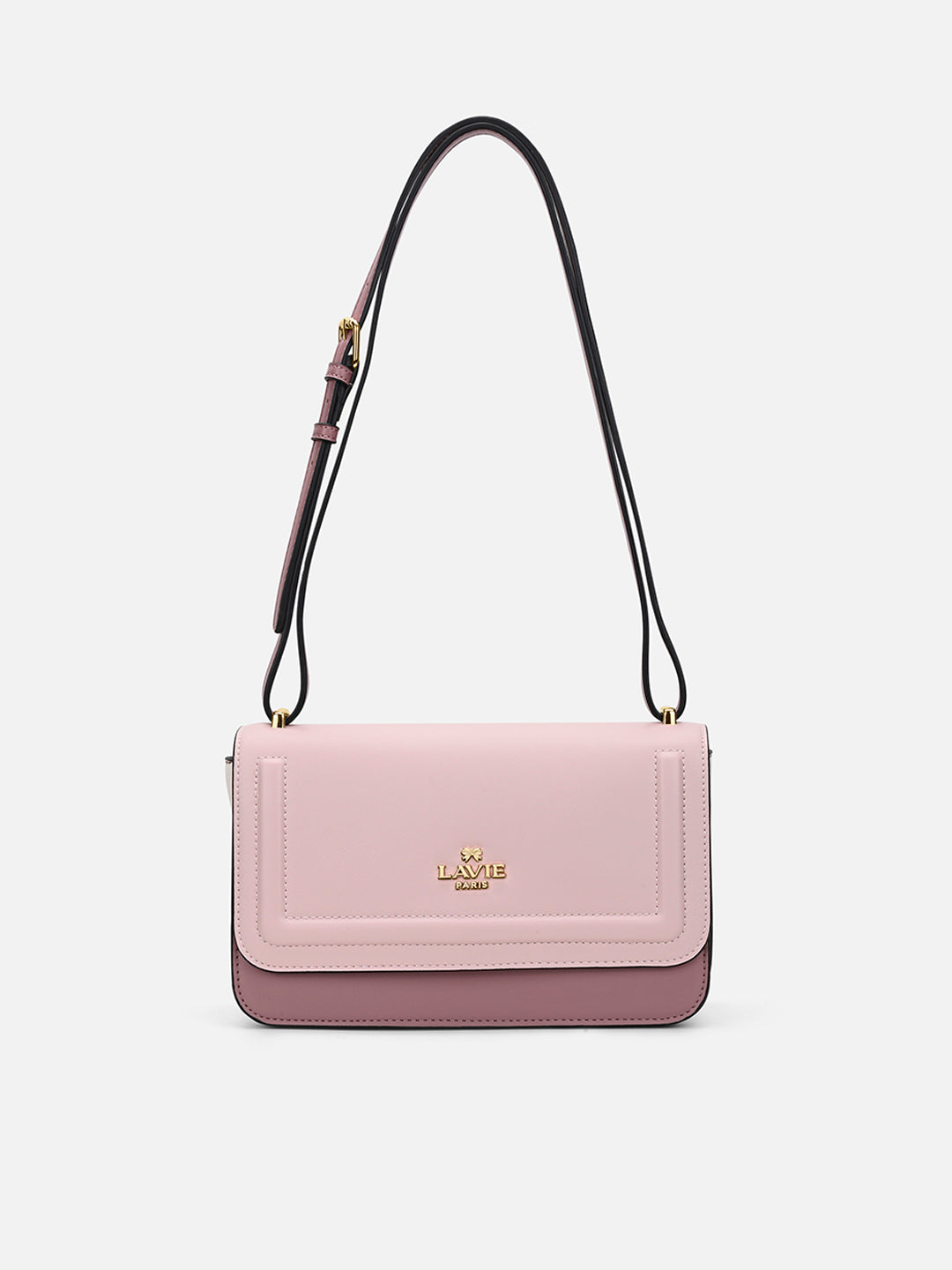 Camelia 3 Compartment Medium Flap Sling Bag Pink