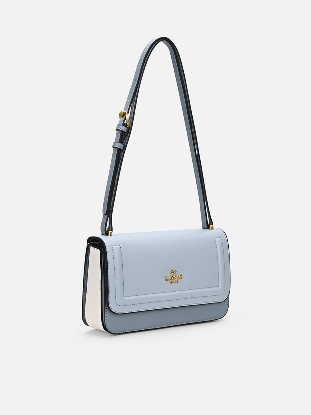 Camelia 3 Compartment Medium Flap Sling Bag Blue