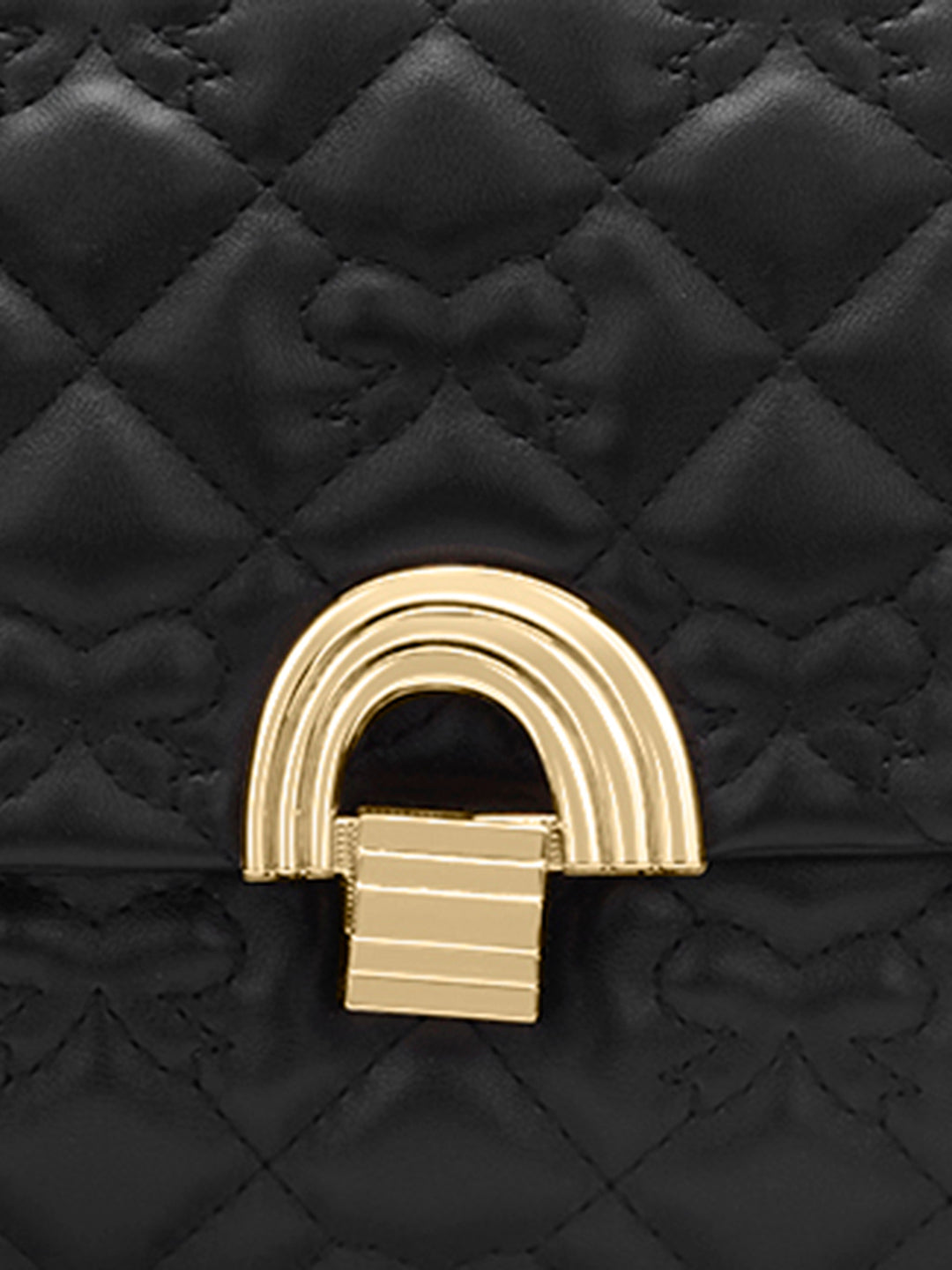 Quincy Medium Flap Sling Bag Black