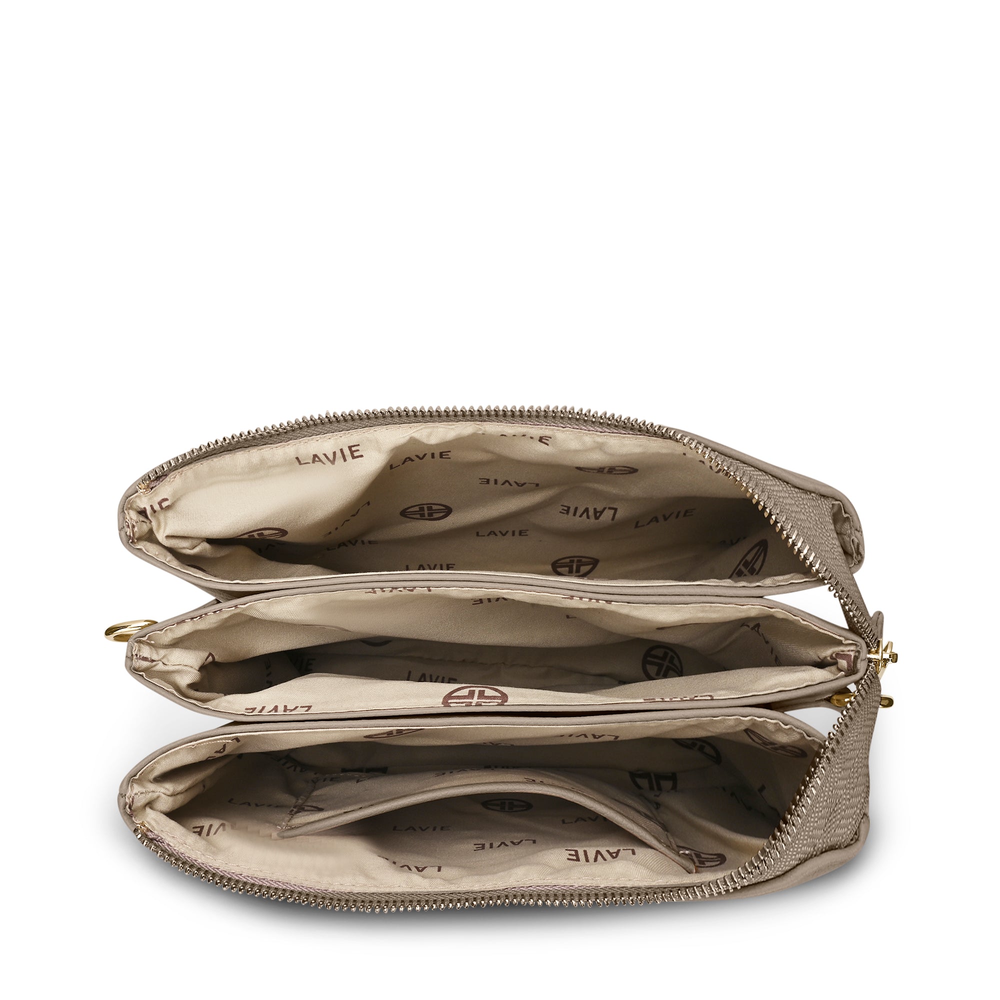 Milan26 5Compartment Sling Bag Taupe