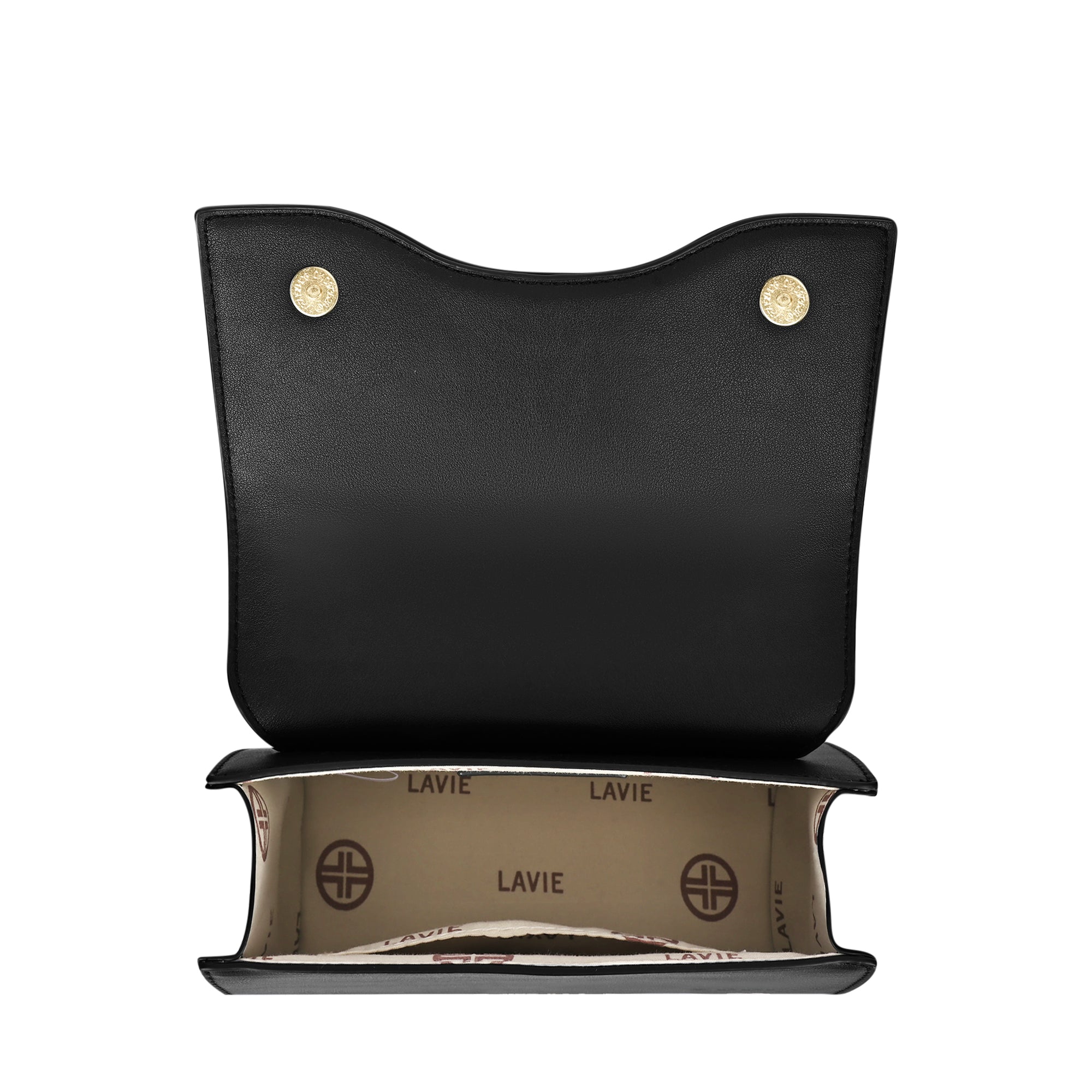 Chain26 Flap Sling Bag Black