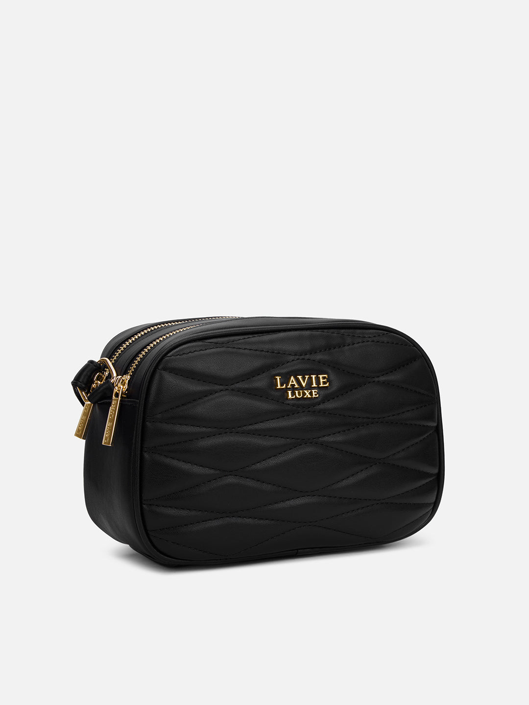 Lucie Quilted Box Slingbag Black