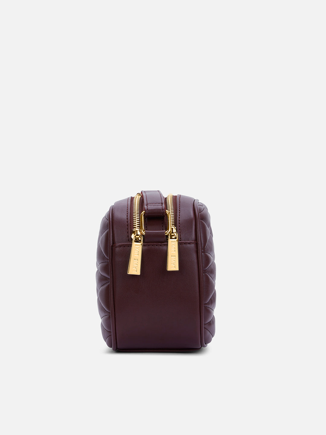 Lucie Quilted Box Slingbag Wine