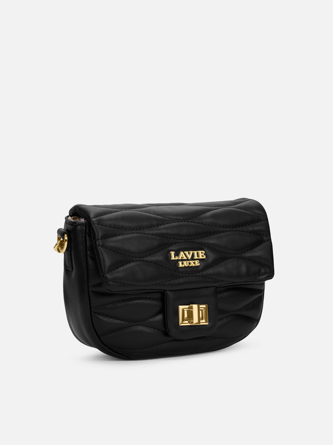 Lucie Quilted Slingbag Black