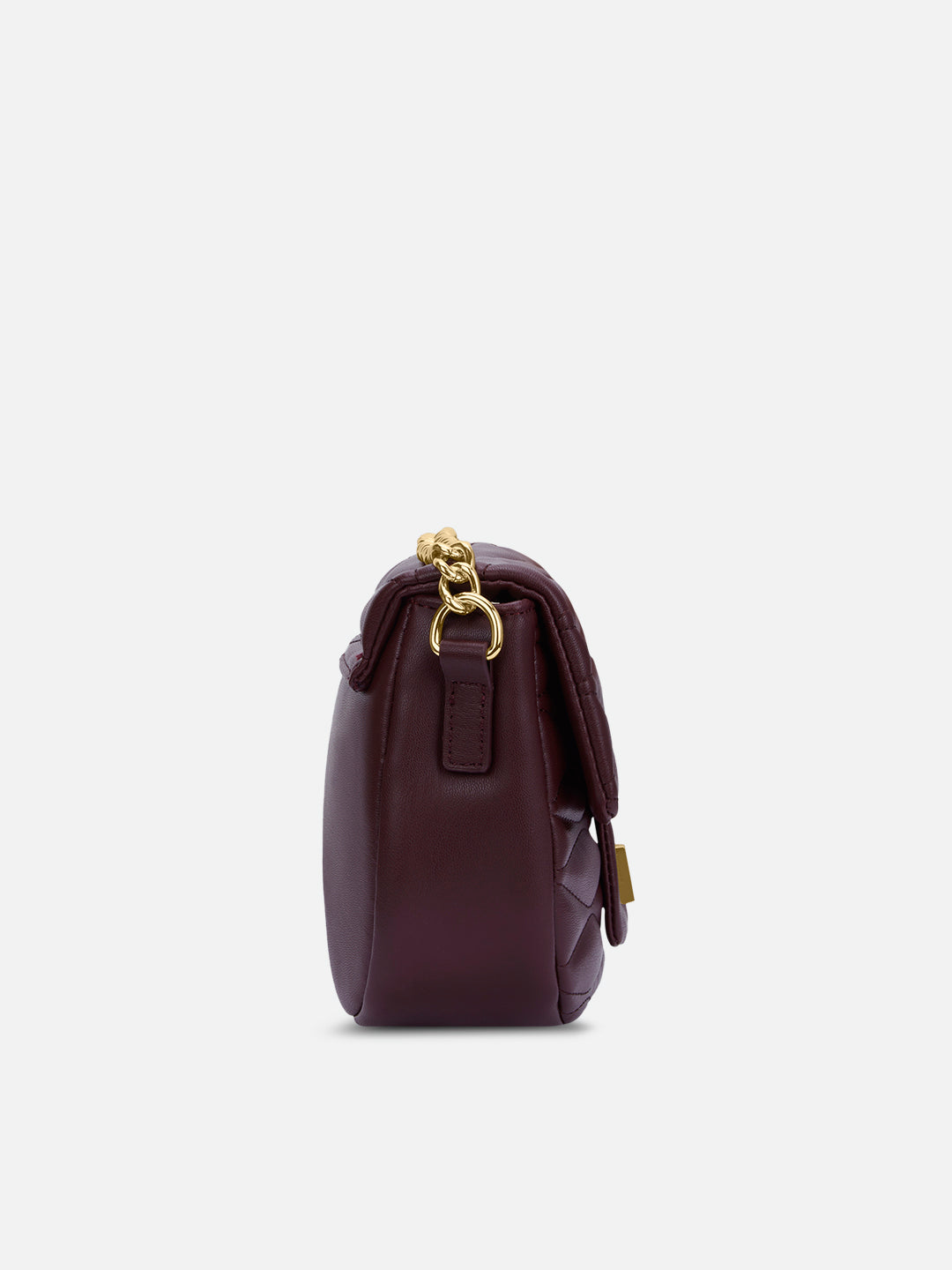 Lucie Quilted Slingbag Wine