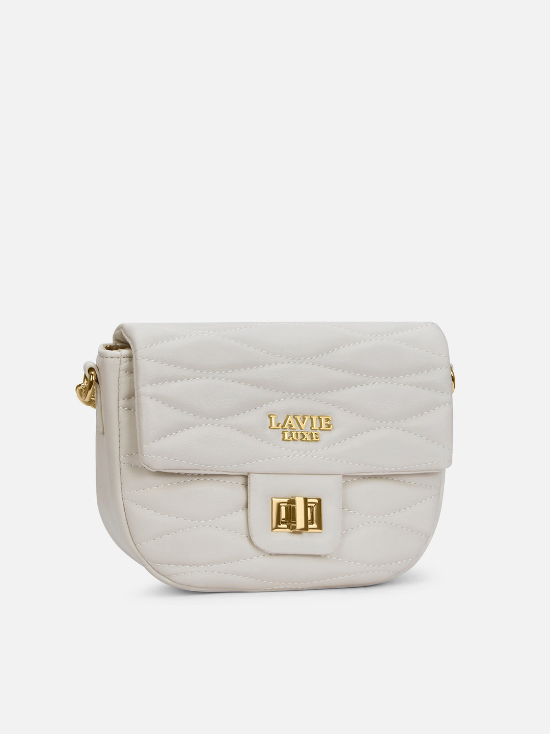 Lucie Quilted Slingbag Off White