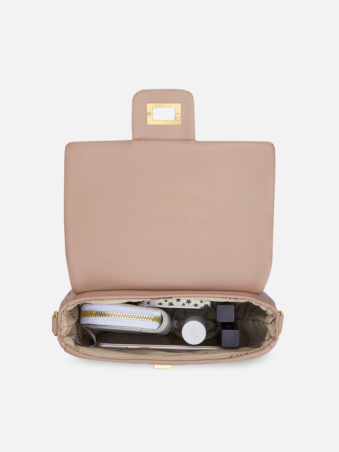 Lucie Quilted Slingbag Mocha