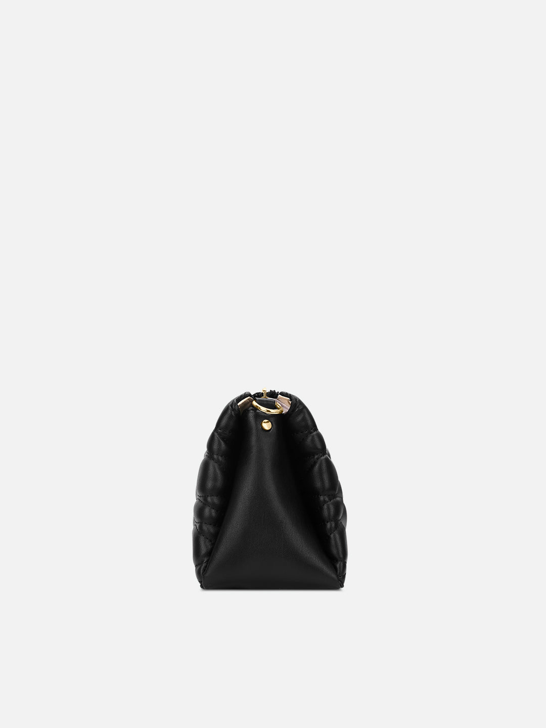 Lucie Quilted 3Compartment Slingbag Black