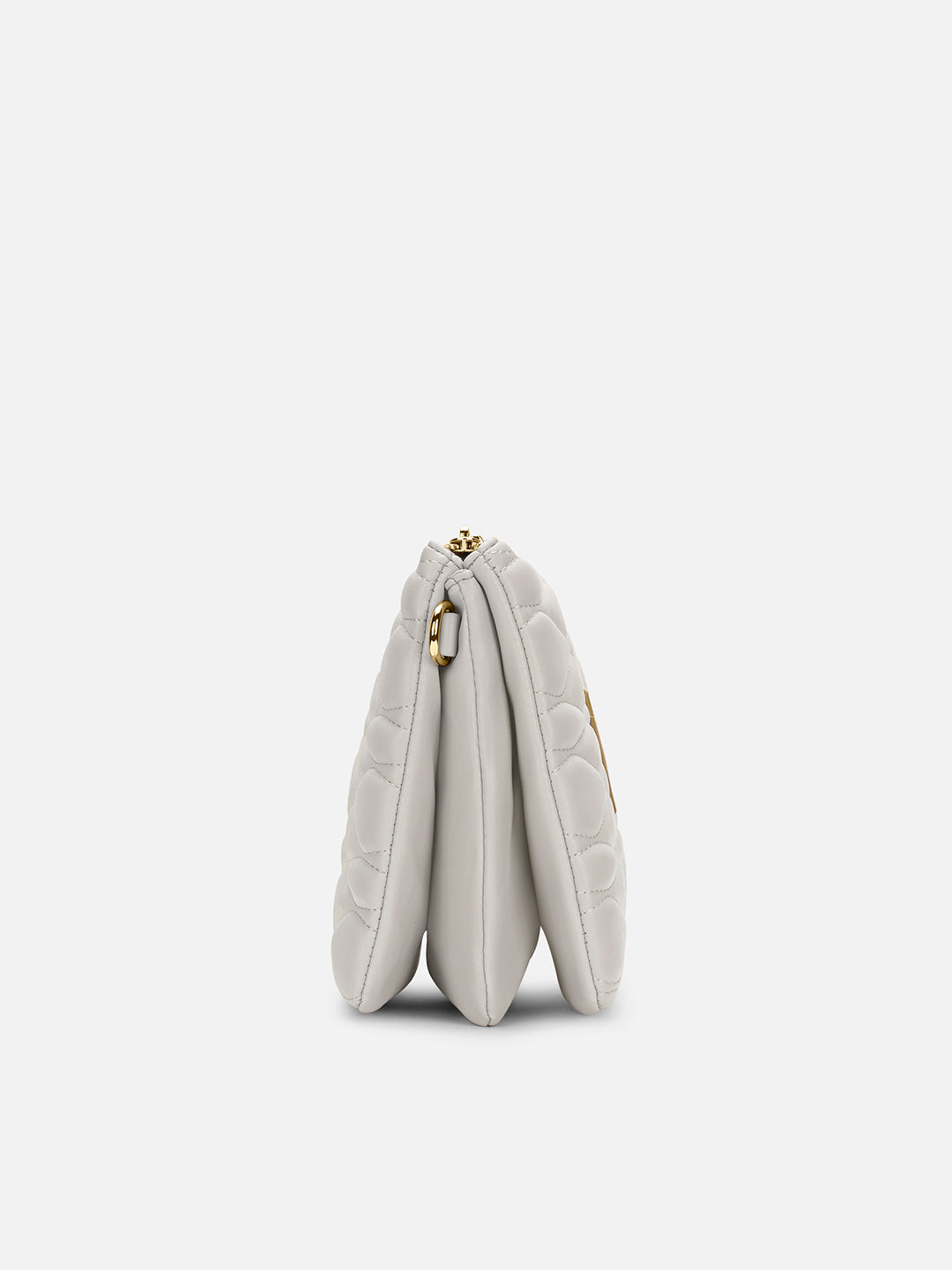 Lucie Quilted 5Compartment Slingbag Off White