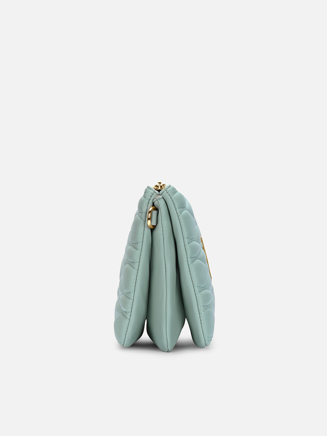Lucie Quilted 5Compartment Slingbag Mint