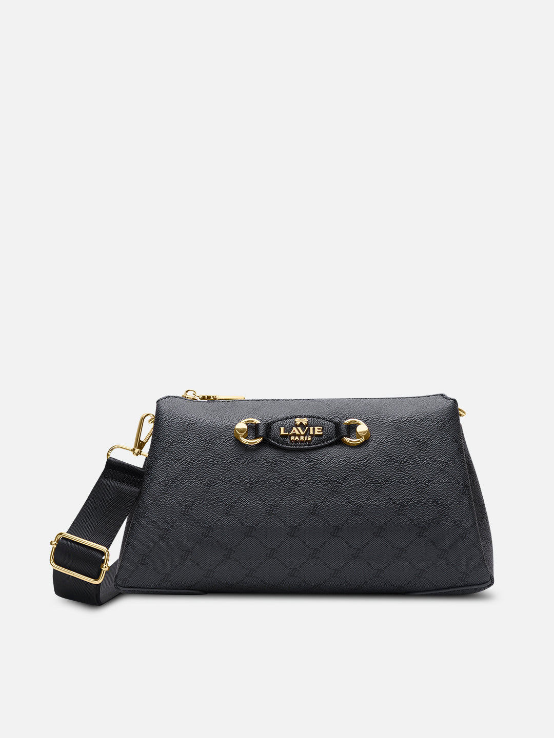 Mono Eloi 3 Compartment Medium Sling Bag Charcoal