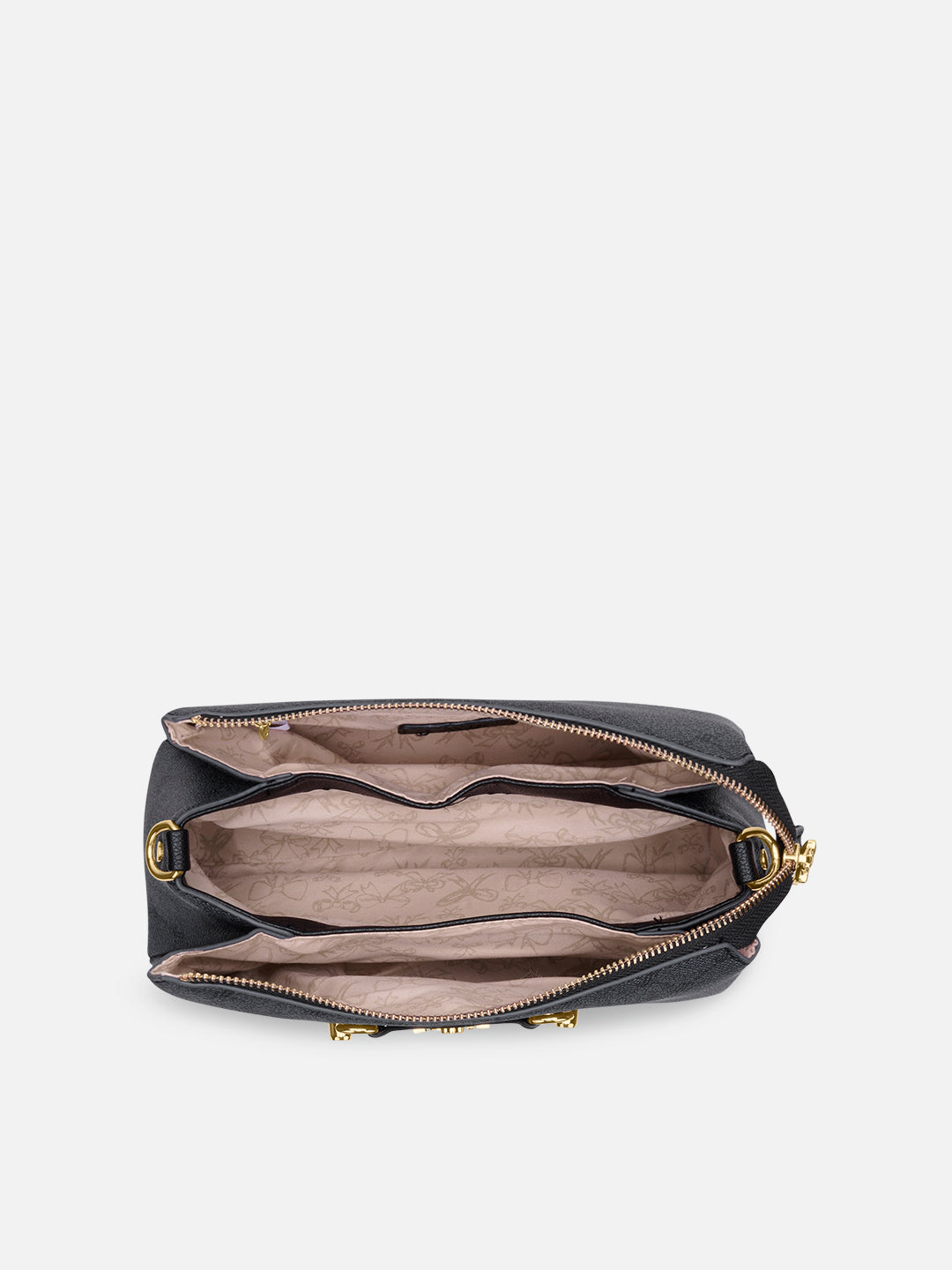Mono Eloi 3 Compartment Medium Sling Bag Charcoal