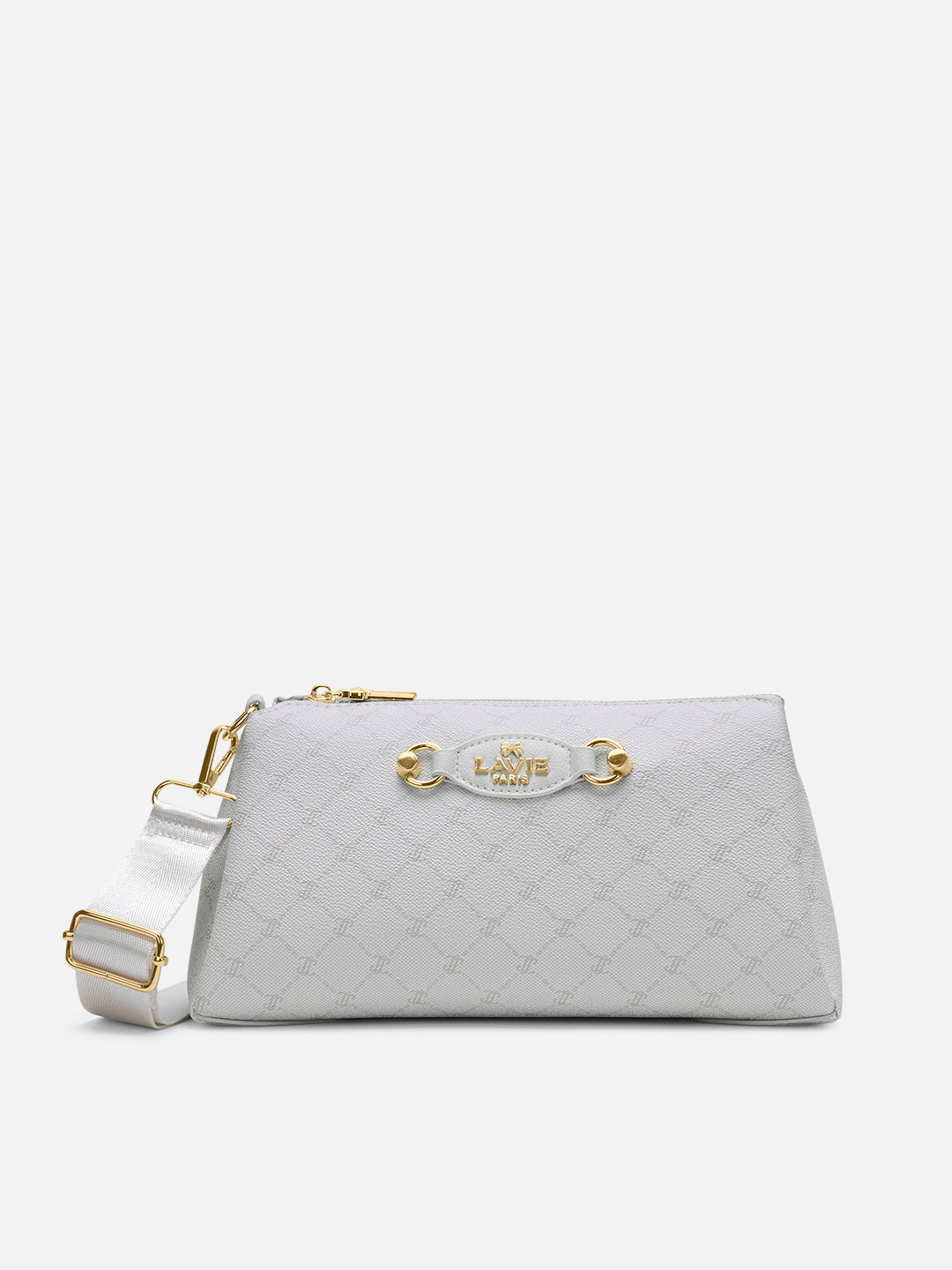 Mono Eloi 3 Compartment Medium Sling Bag Ivory