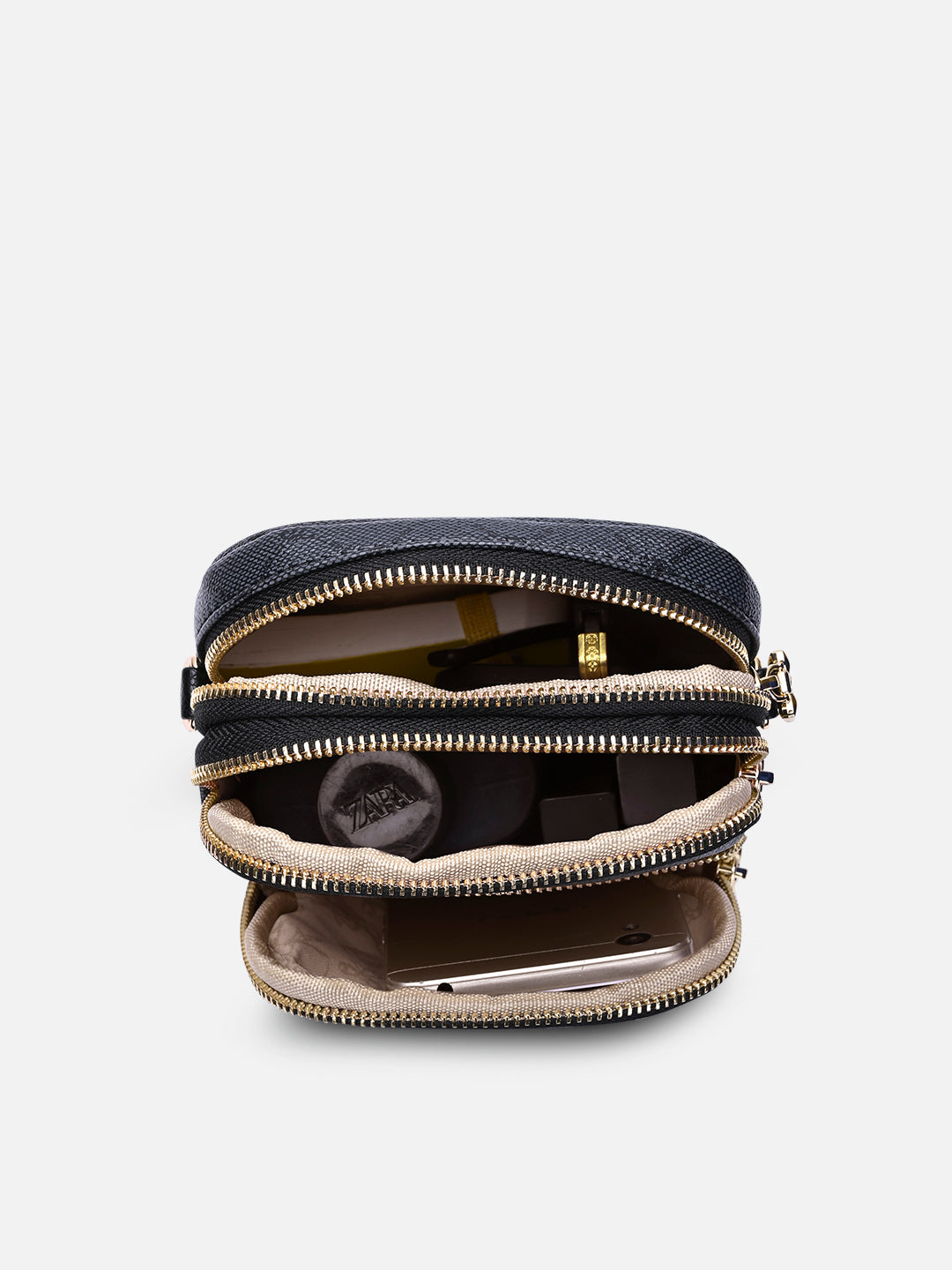 Mono Mason Mobile Vt 3 Compartment Medium Sling Bag Charcoal