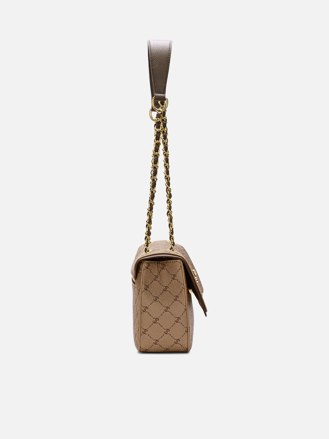 Mono Sean Flap 2 Compartment Medium Sling Bag Latte