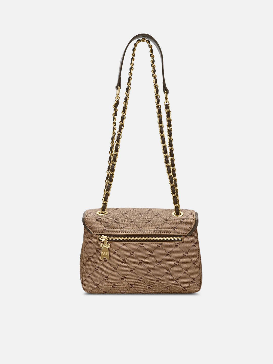 Mono Sean Flap 2 Compartment Medium Sling Bag Latte
