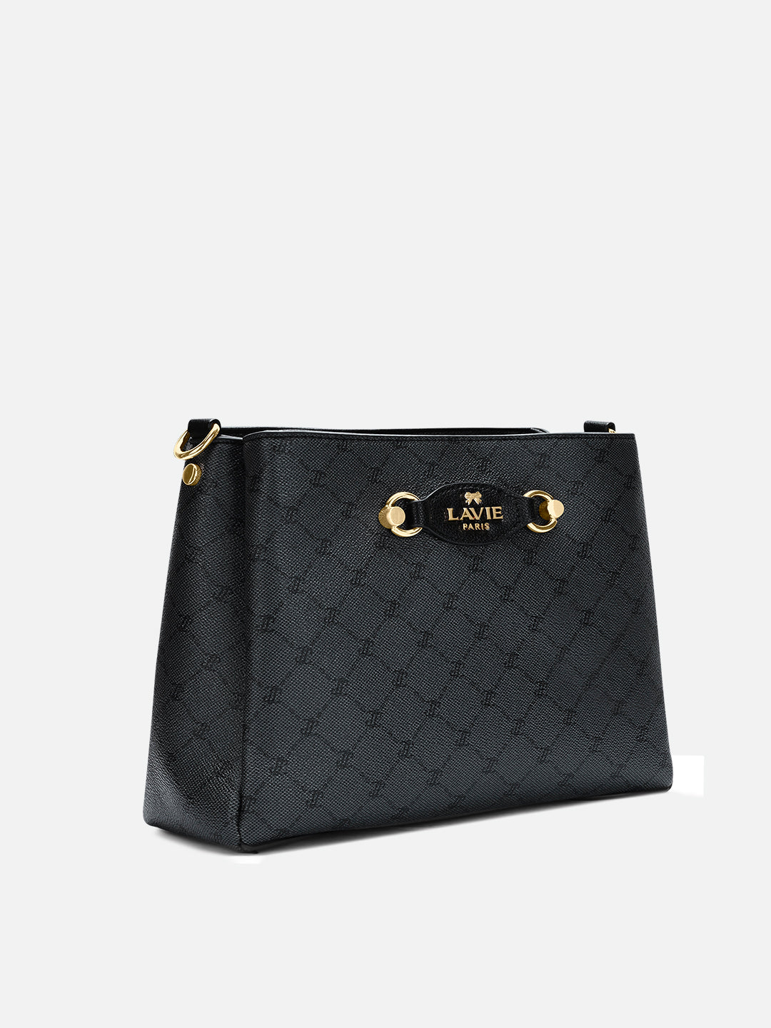 Mono Lior 3 Compartment Large Sling Bag Charcoal