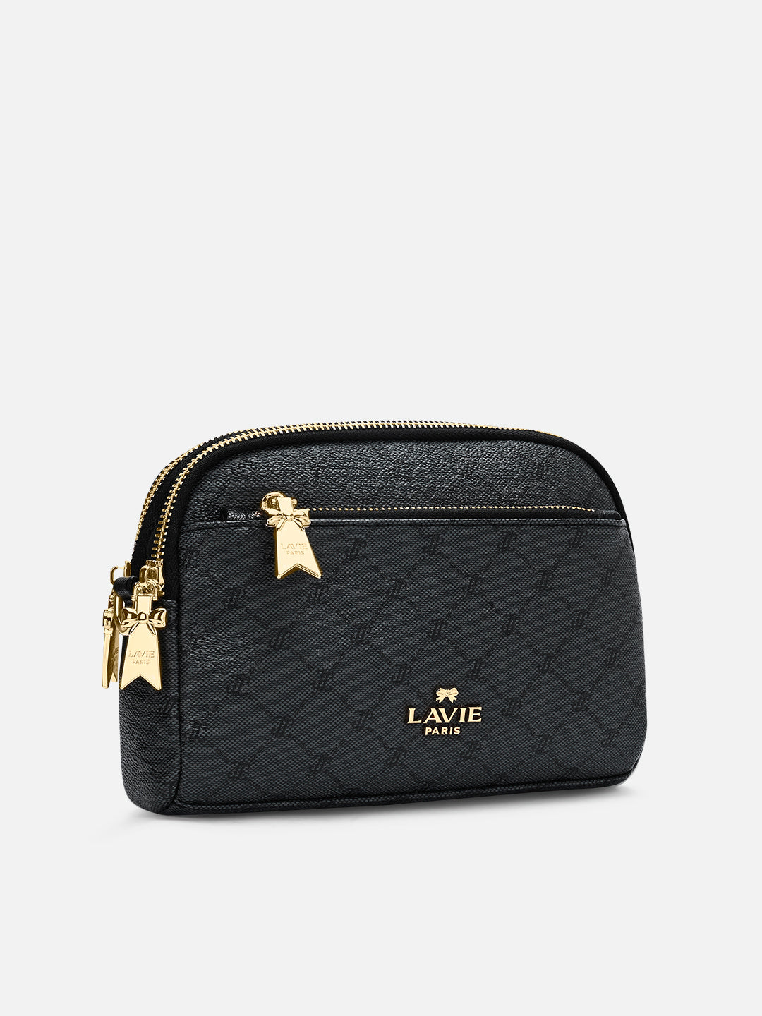 Mono Helen 3 Compartment Medium Sling Bag Charcoal