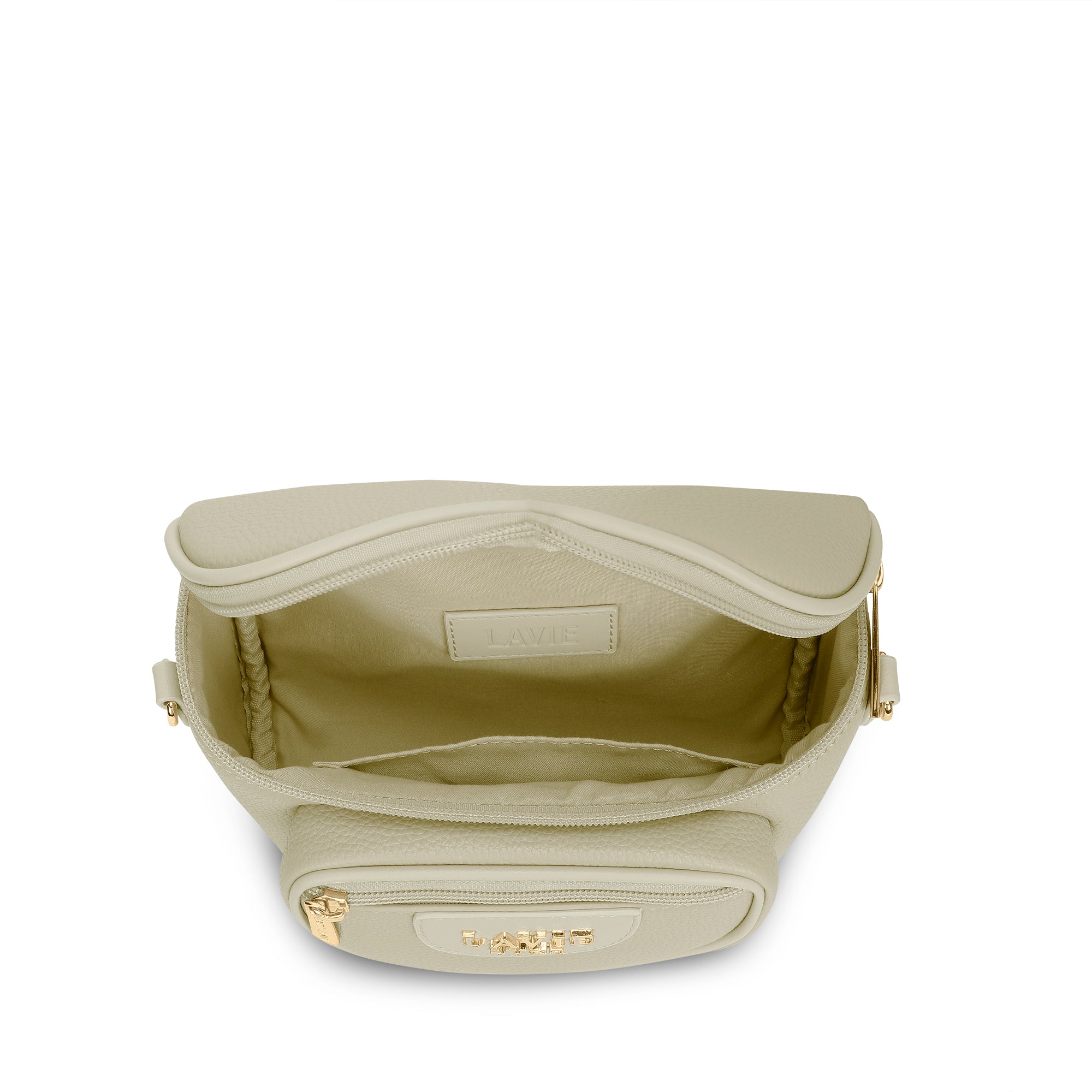 Sophie Oval Top Zip Beige