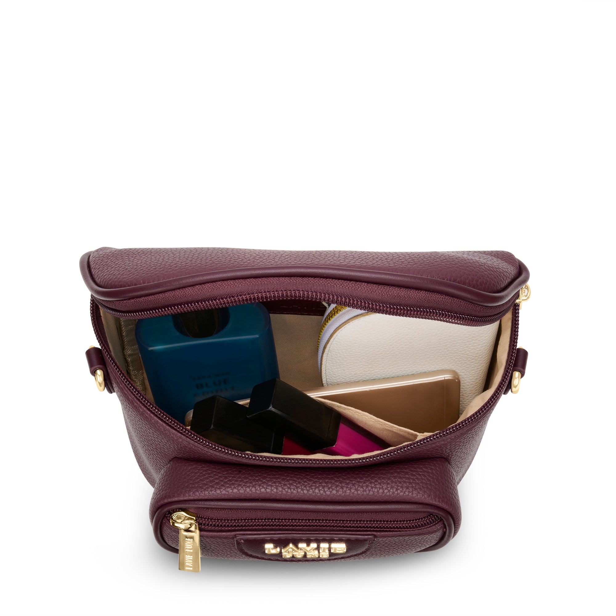 Sophie Oval Top Zip Wine