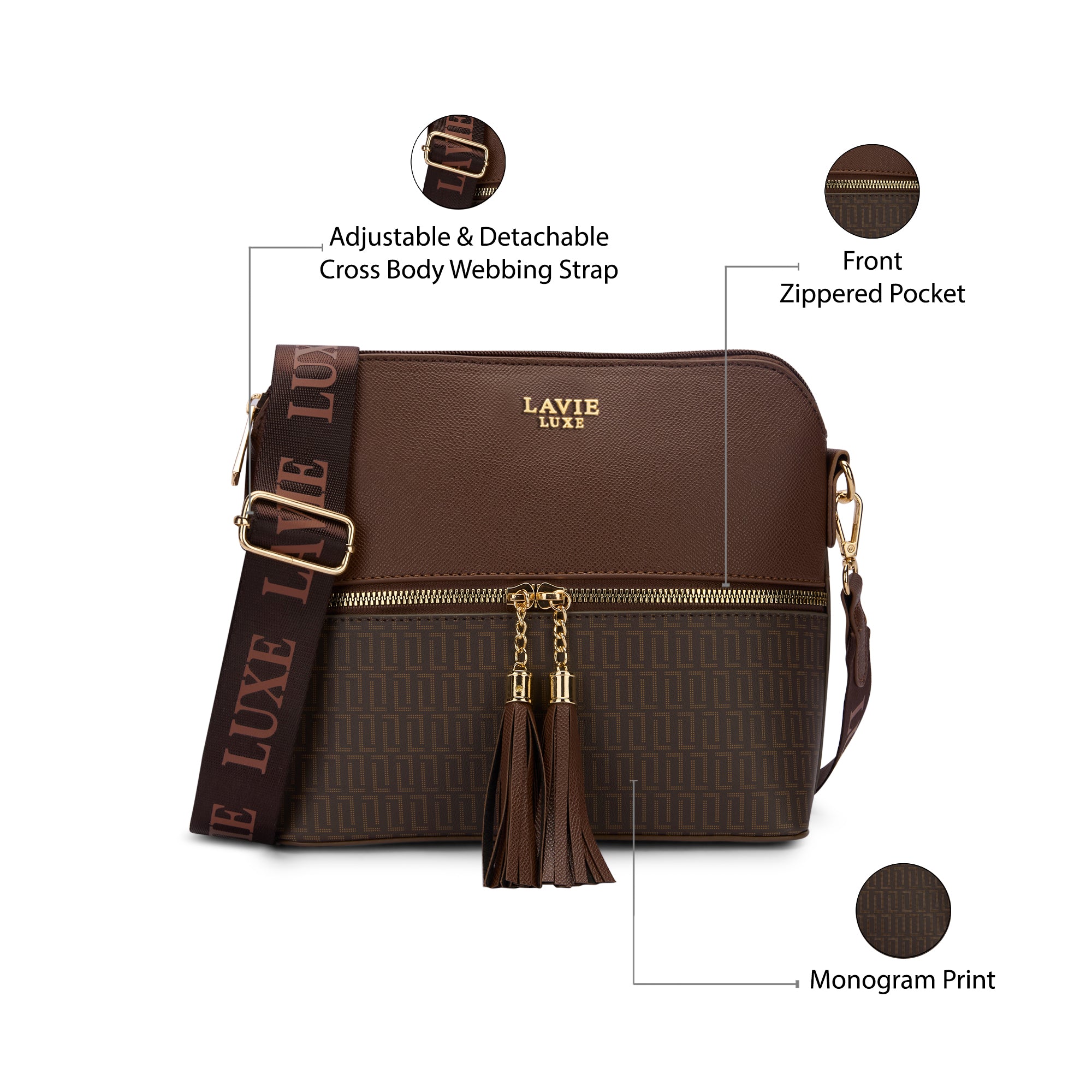 Lx Mono Tiara26 Tslladies Handbag