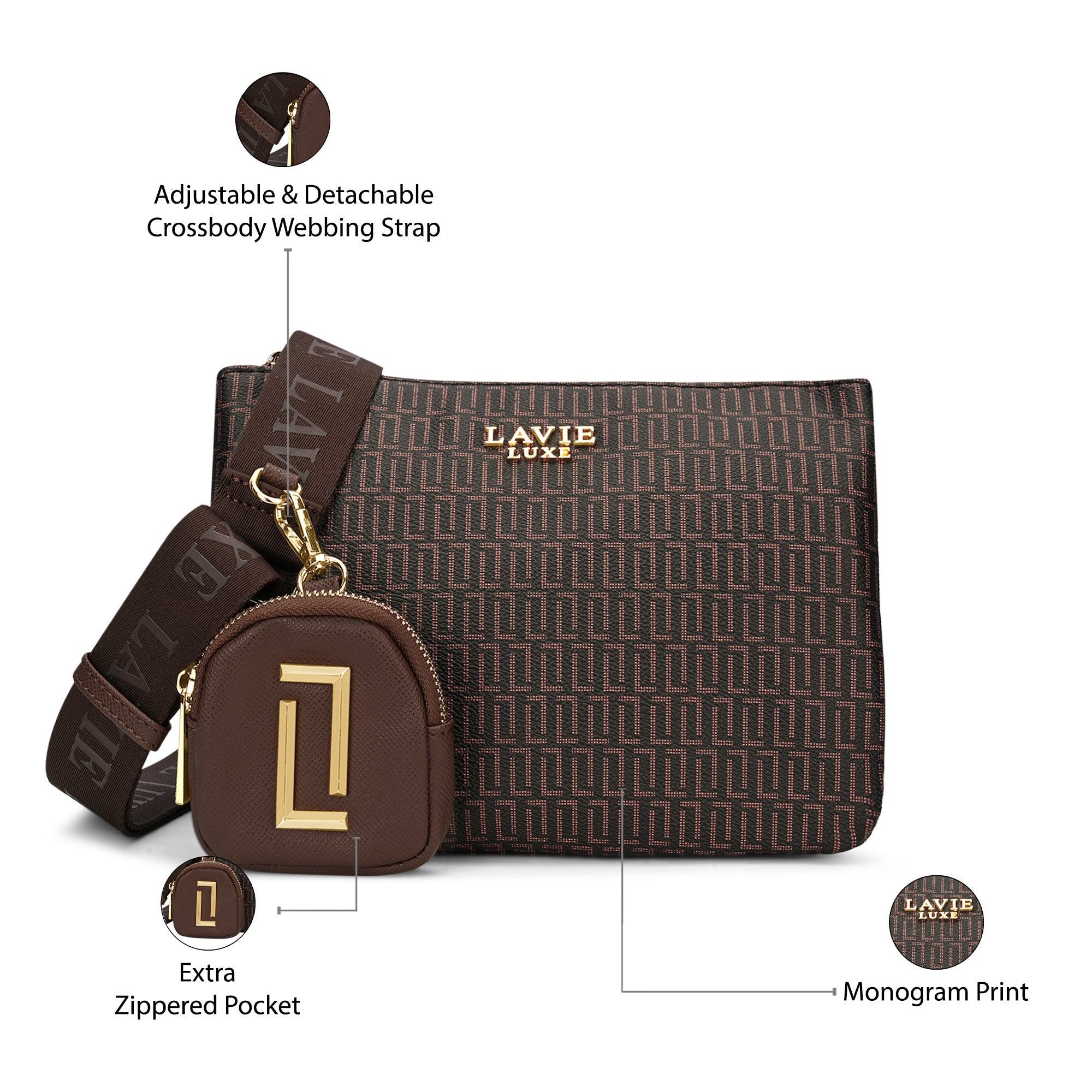 Lx Mono Milan26 5C Ladies Handbag