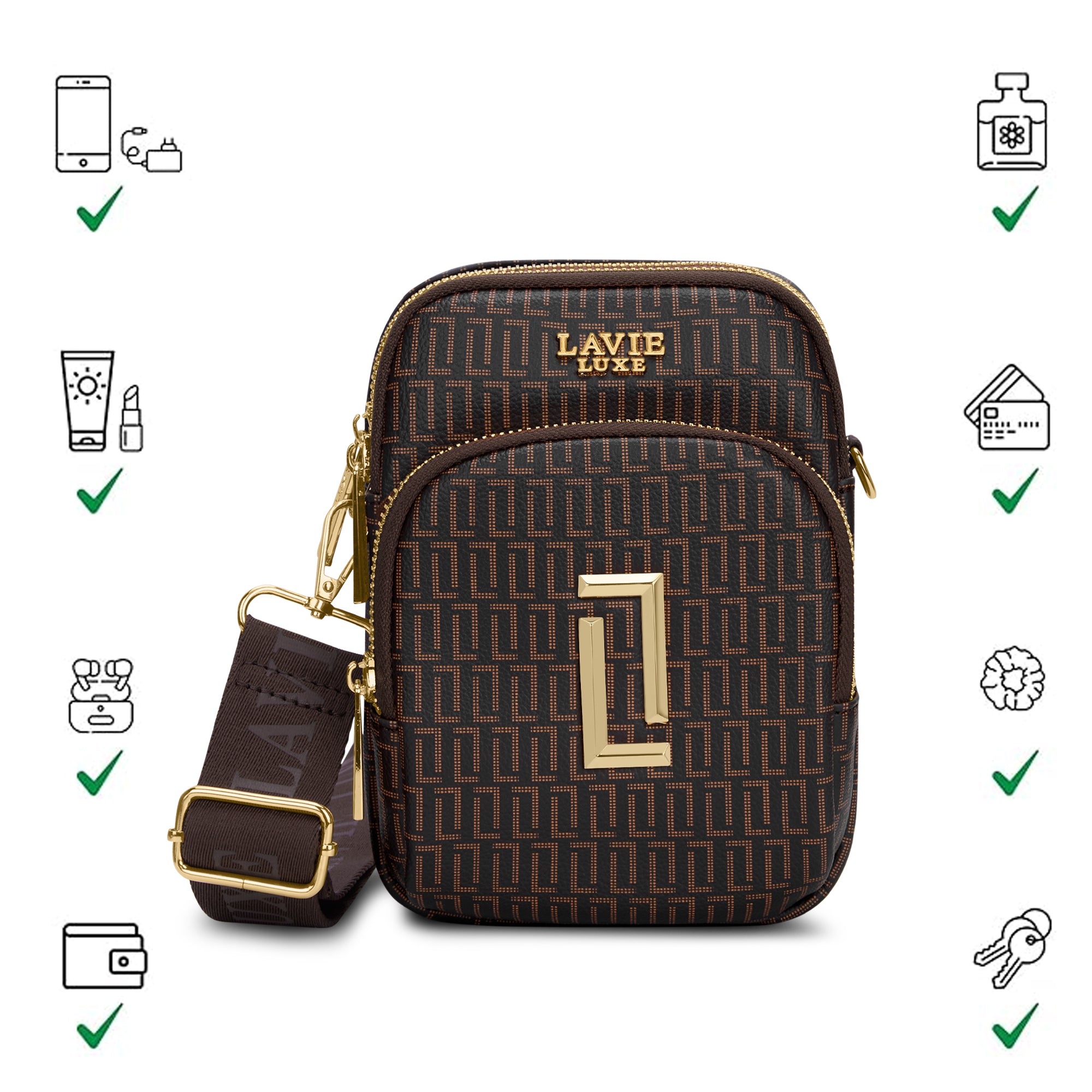 Lx Mono Mobile26 3C Ladies Handbag