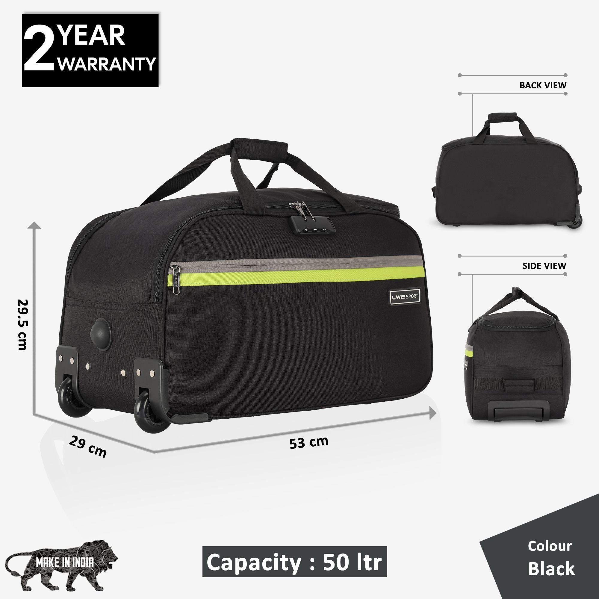 lavie-sport-cabin-size-53-cms-victor-combi-anti-theft-wheel-duffle-bag-black-black-small