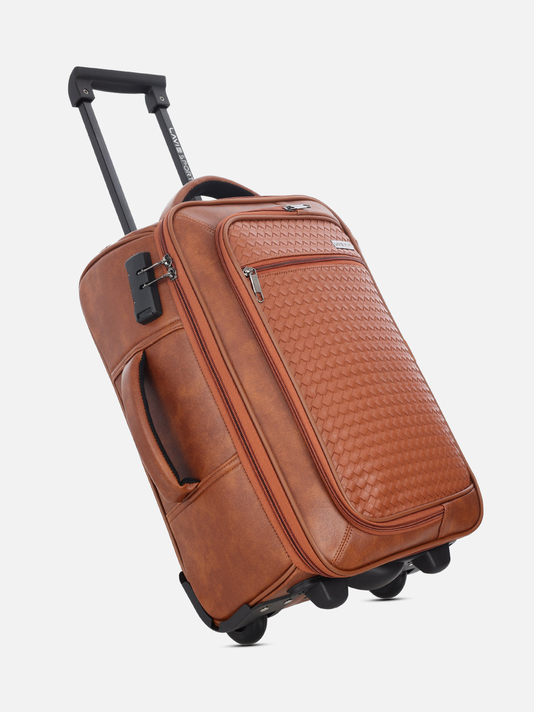 Majestic Bottega Medium Tan Wheel Duffle
