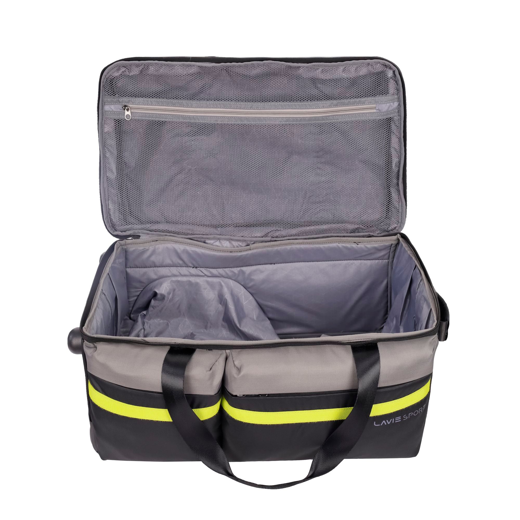 Apollo Wheel Duffle Trolley Bag Black/Grey
