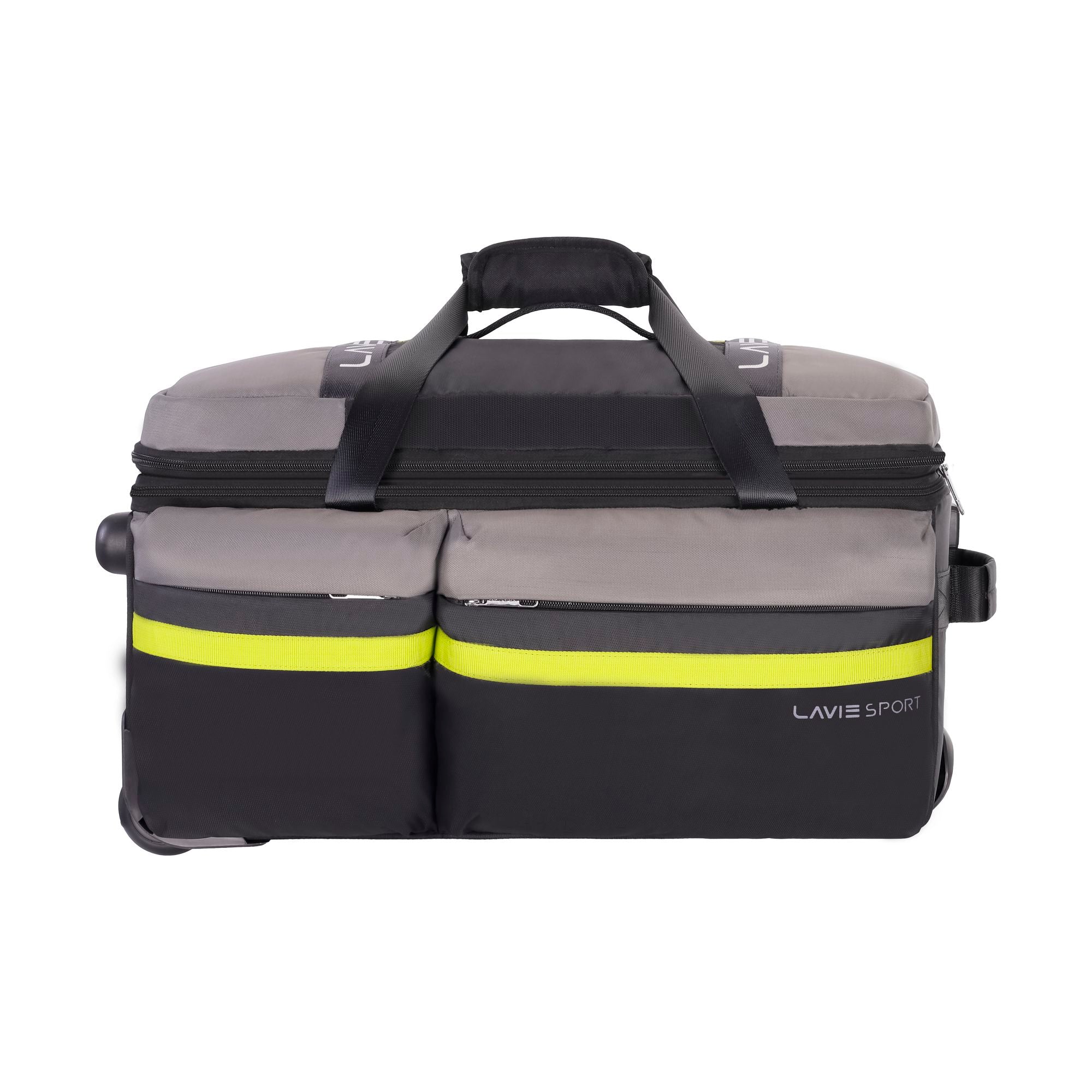 Apollo Wheel Duffle Trolley Bag Black/Grey