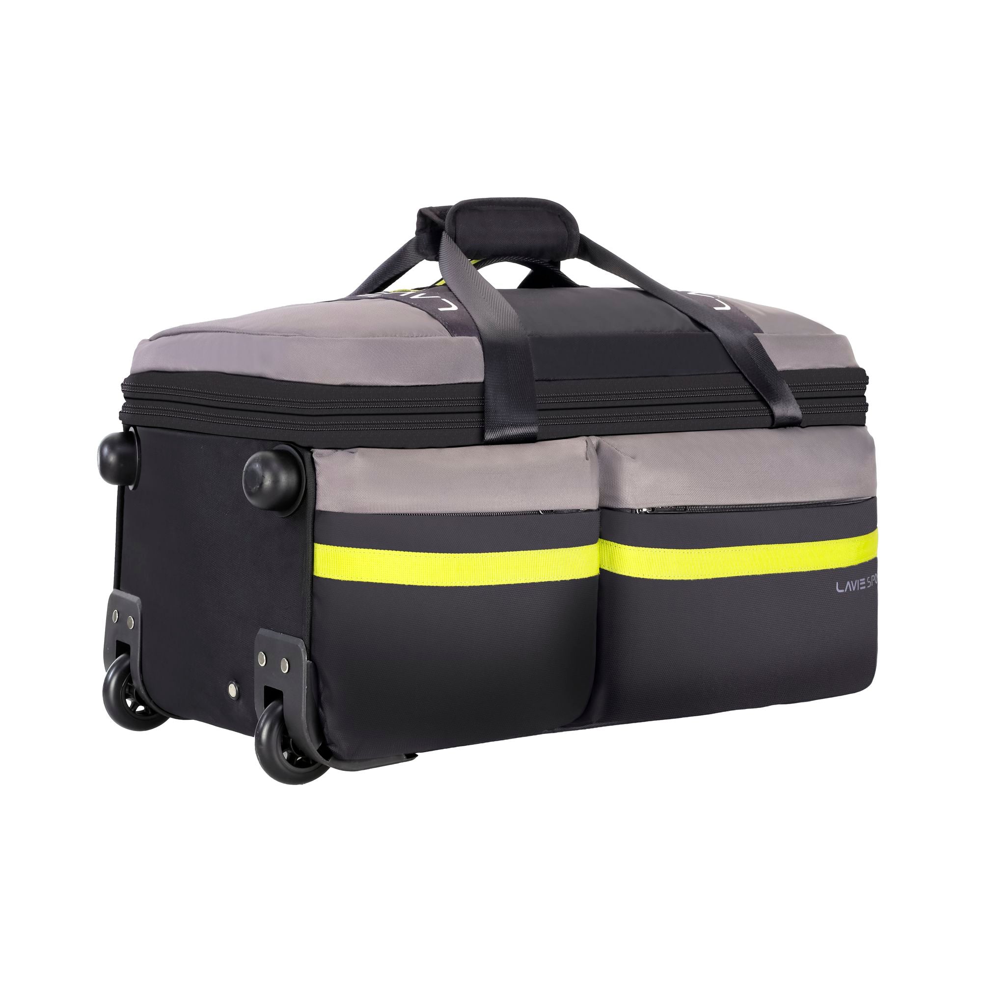 Apollo Wheel Duffle Trolley Bag Black/Grey