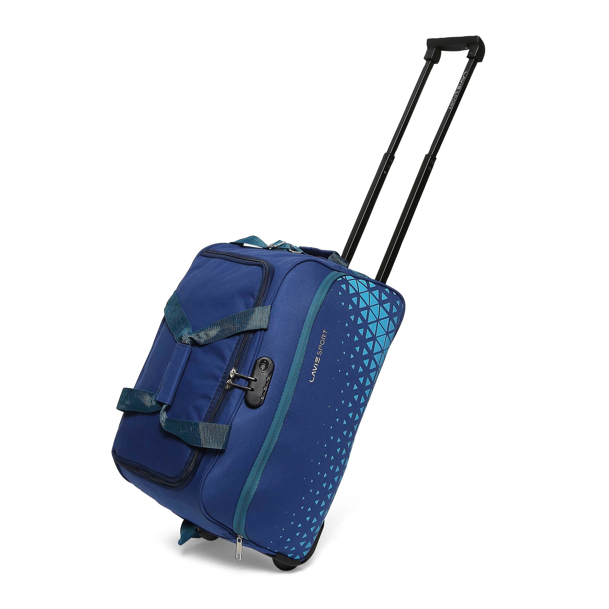 Antitheft Axle Wheel Duffle Bag Navy