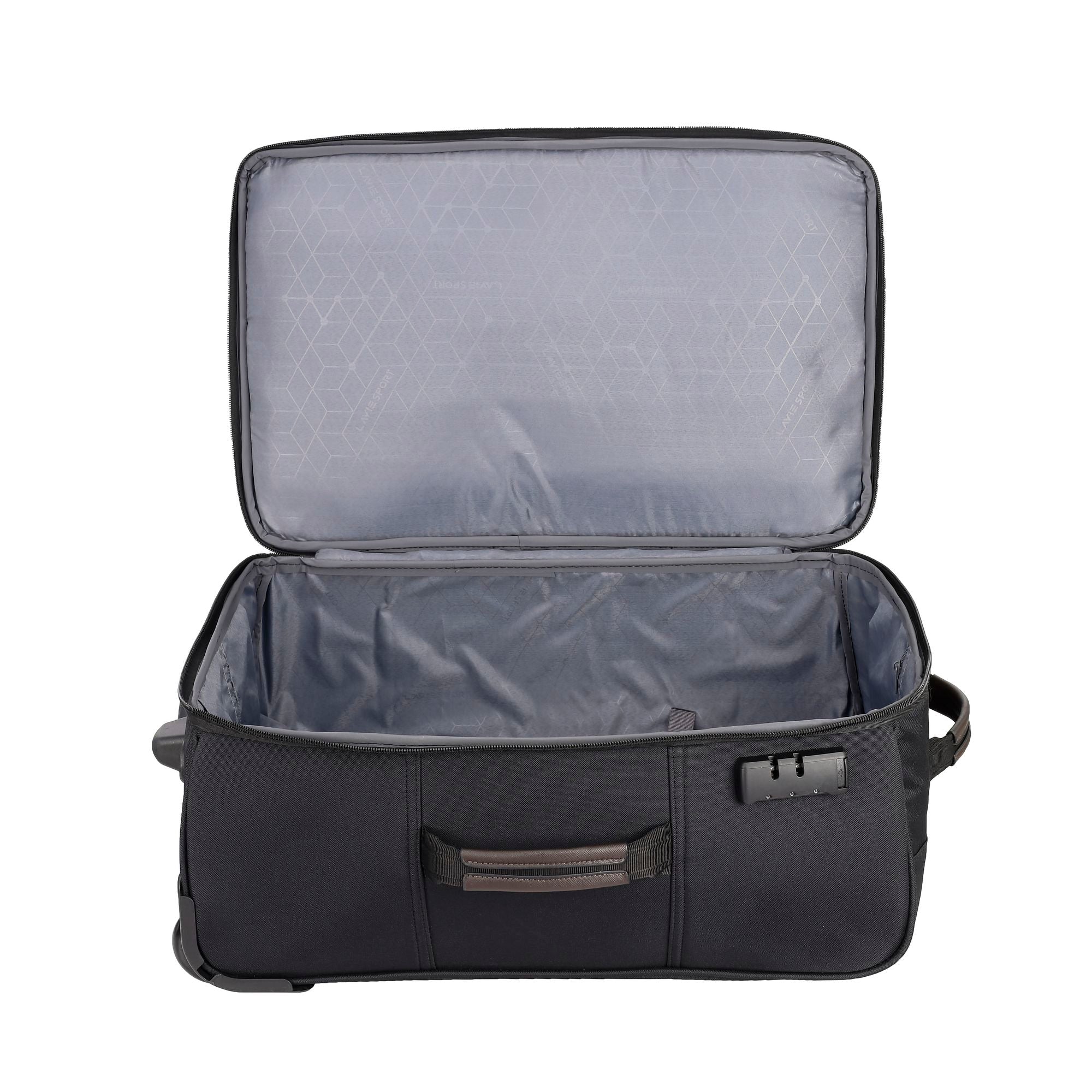 Pyramid Wheel Duffle Trolley Bag Black/Choco