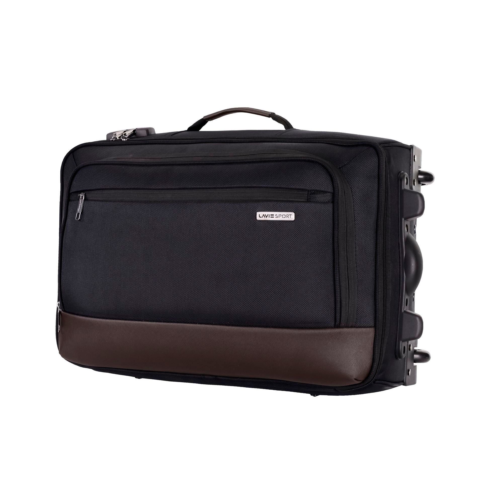 Pyramid Wheel Duffle Trolley Bag Black/Choco