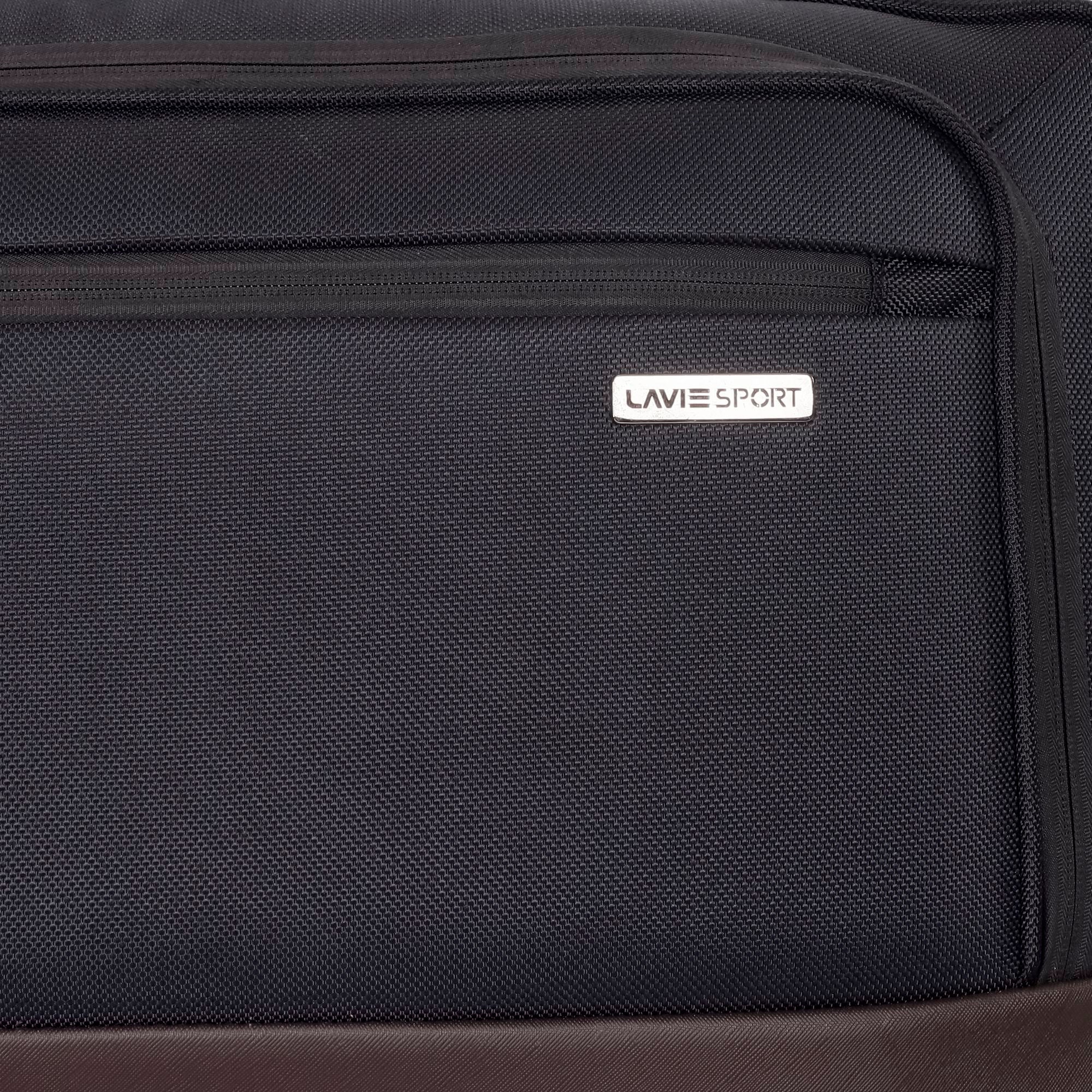 Pyramid Wheel Duffle Trolley Bag Black/Choco