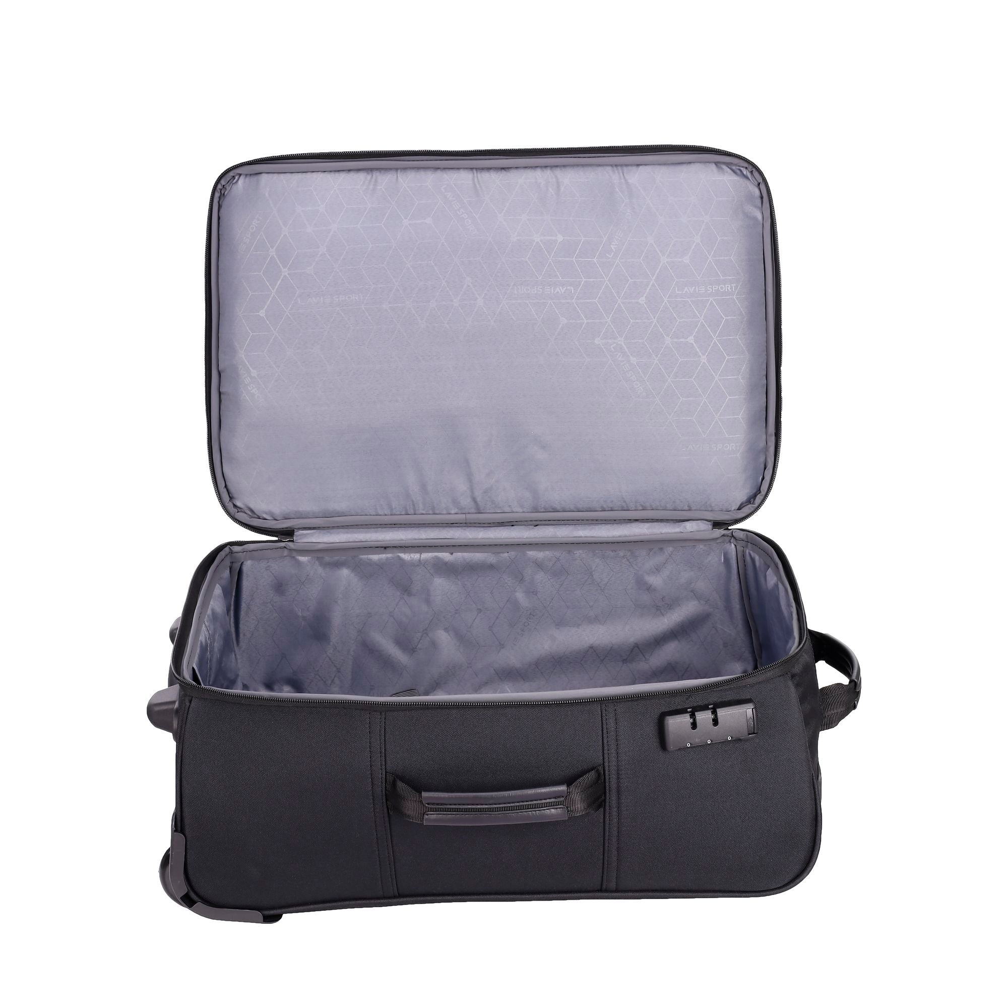 Pyramid Wheel Duffle Trolley Bag Black/Black